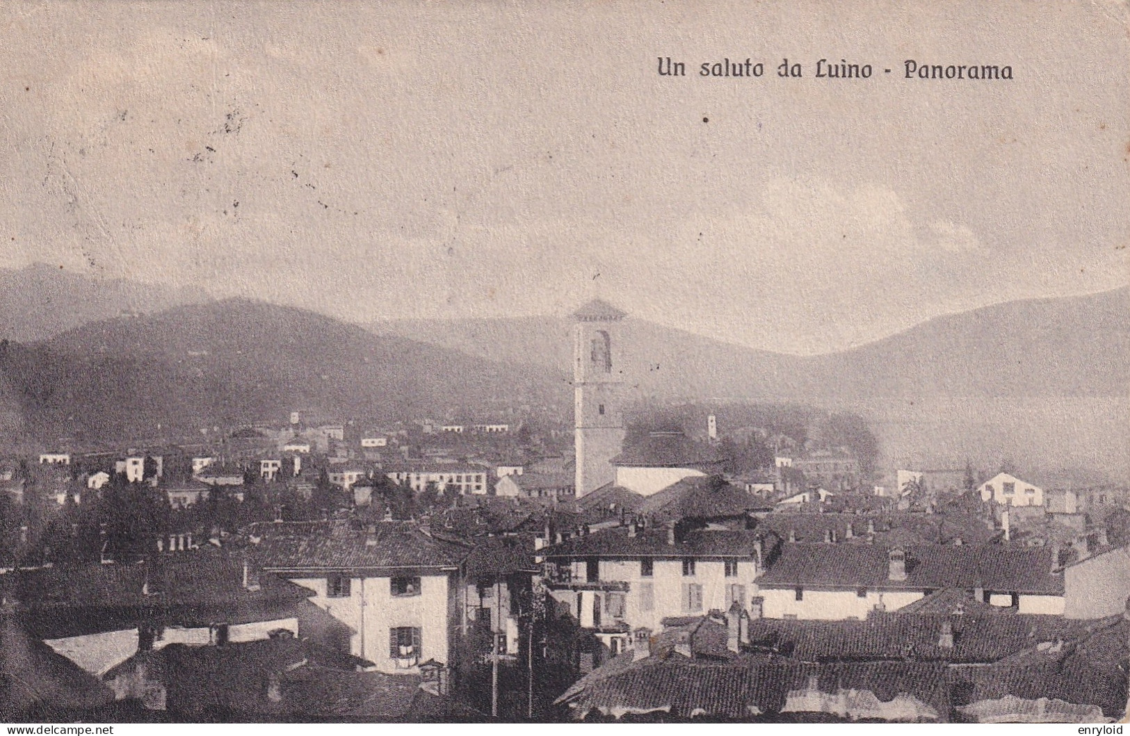 Un Saluto Da Luino Panorama 1912 - Sonstige & Ohne Zuordnung