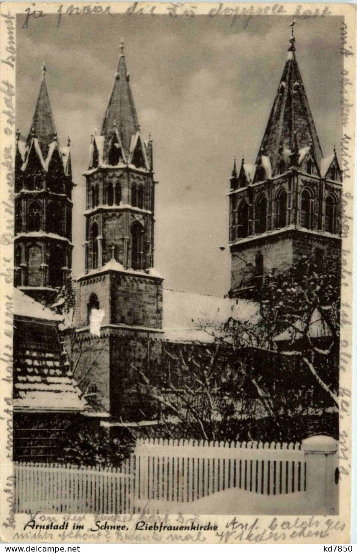 Arnstadt/Thür. - Liebfrauenkirche Im Schnee - Arnstadt