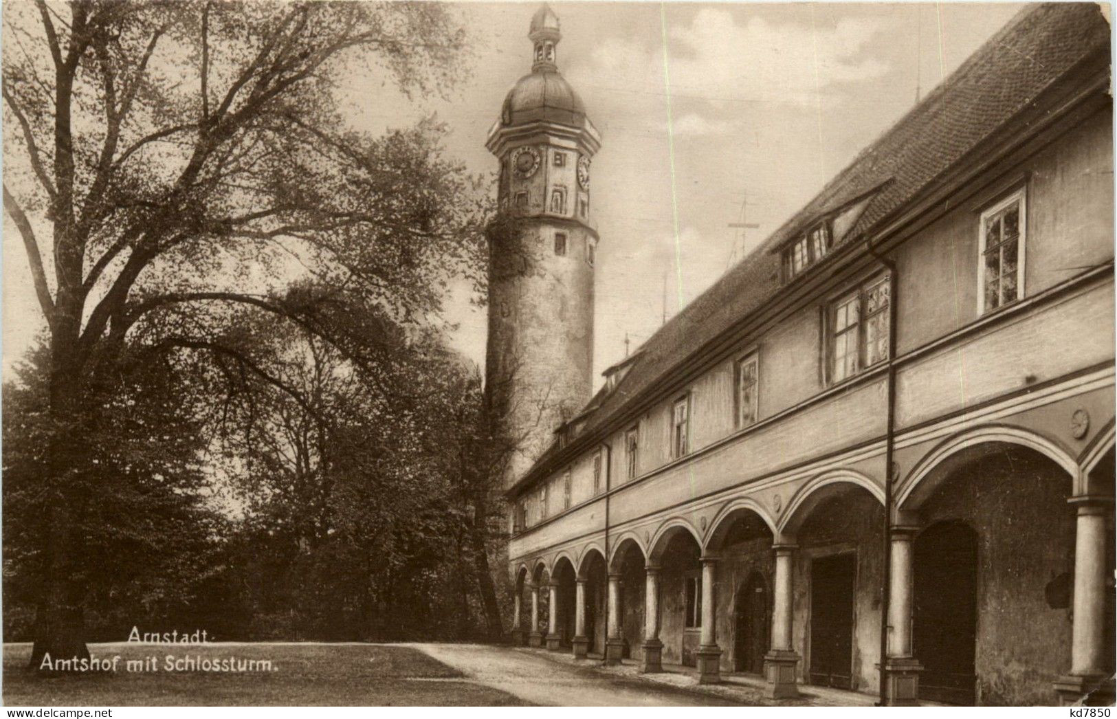 Arnstadt/Thür. - Amtshof Mit Schlossturm - Arnstadt
