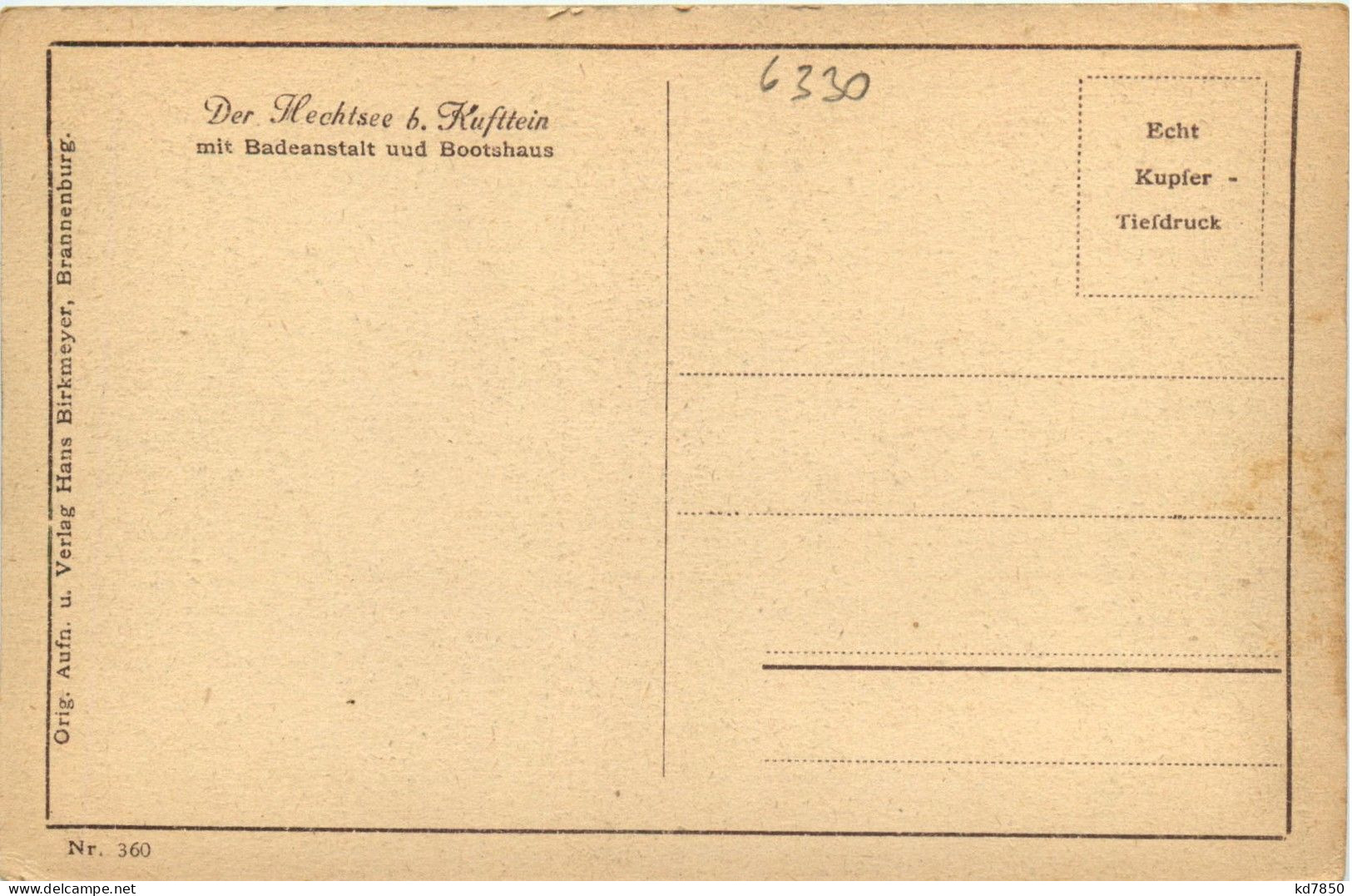 Kufstein, Kaiserbebirge Und Umgebung/Tirol - Hechtsee Mit Brünstein - Otros & Sin Clasificación