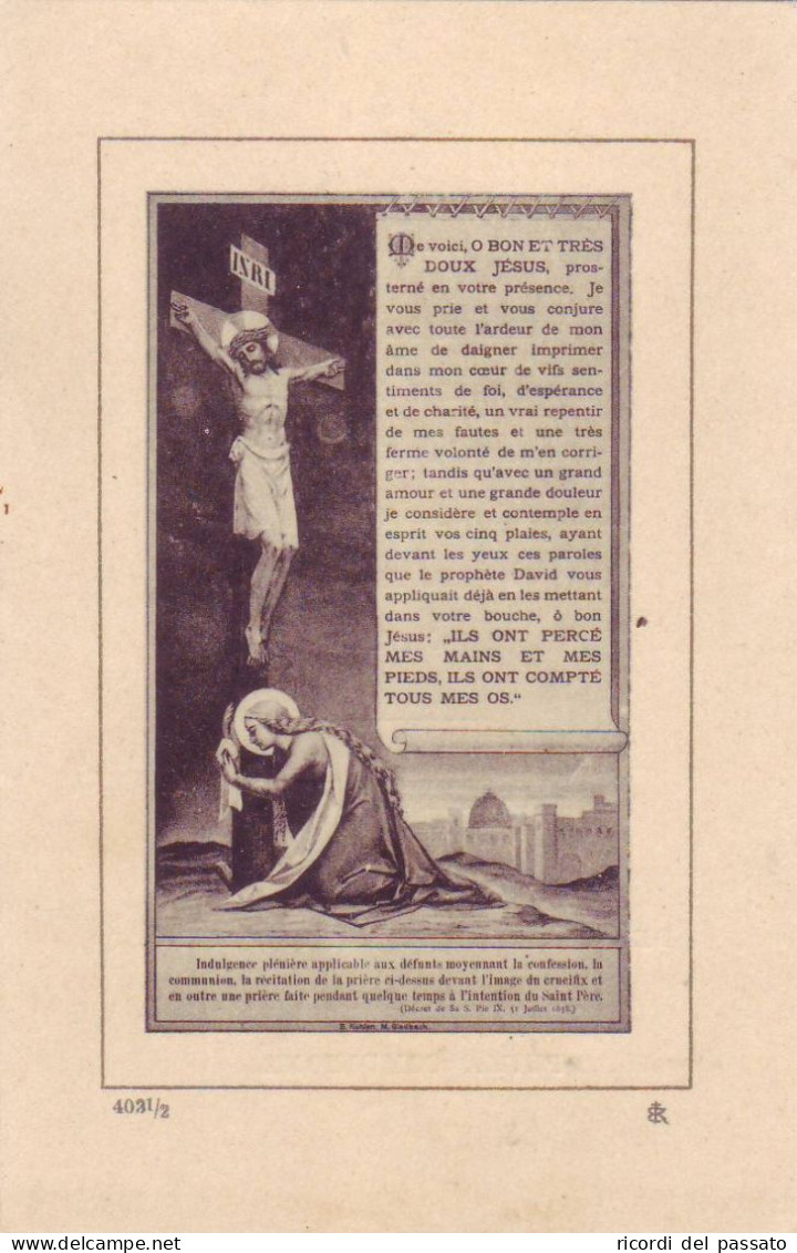 Santino Ricordo 1°comunione - 1912 - Images Religieuses