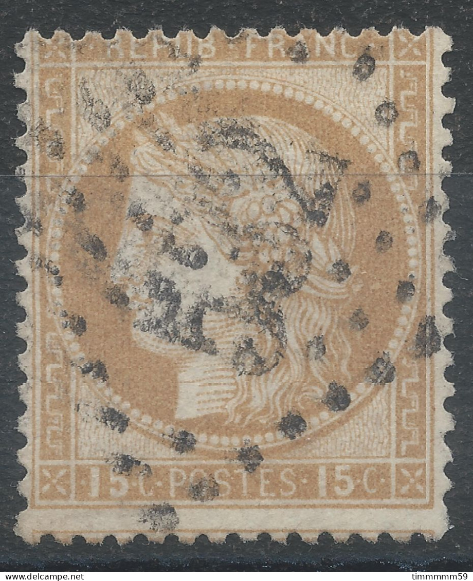 Lot N°83435   Variété/n°55, Oblitéré GC 532 BORDEAUX(32), Indice 1, Fond Ligné Vertical, Piquage - 1871-1875 Cérès