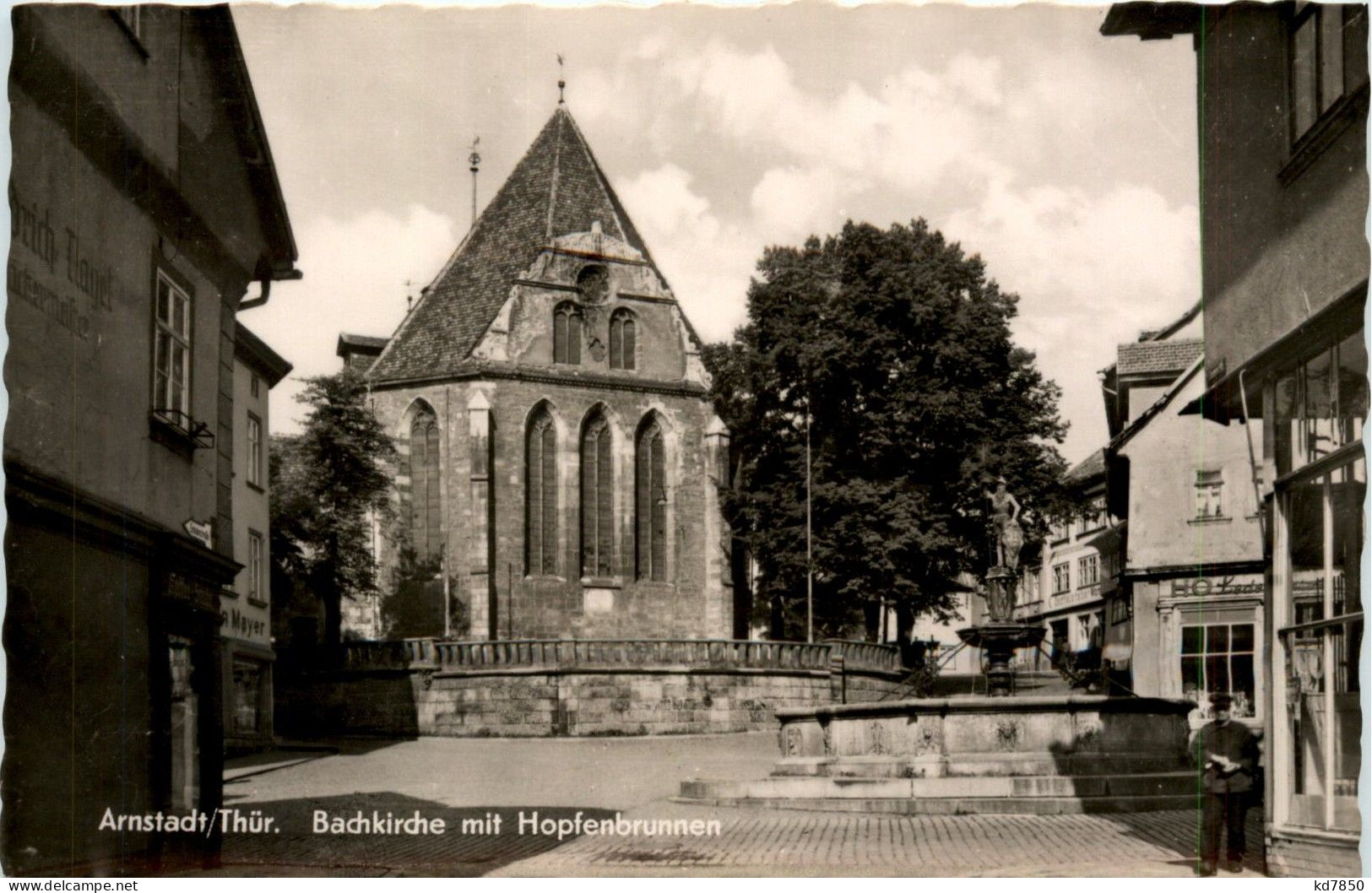 Arnstadt/Thür. - Bachkirche Mit Hopfenbrunnen - Arnstadt