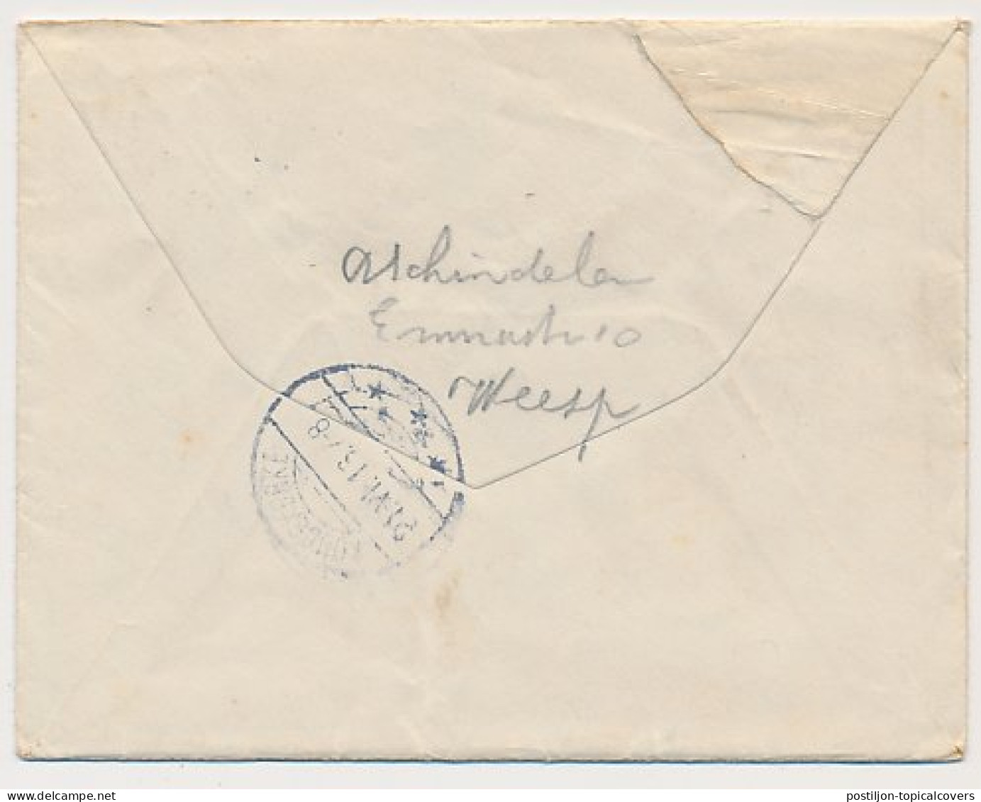 Treinblokstempel : Apeldoorn - Amsterdam D 1916 ( Weesp ) - Unclassified