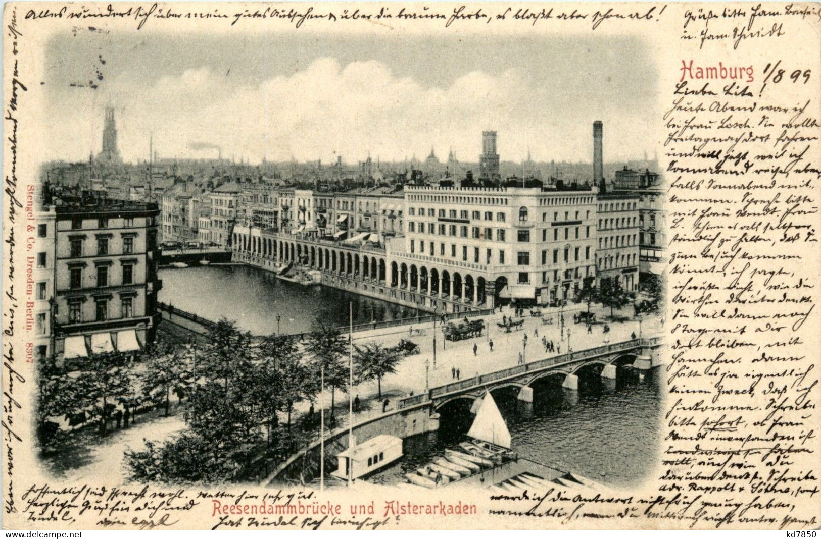 Hamburg - Reesendambrücke Und Alsterarkaden - Sonstige & Ohne Zuordnung