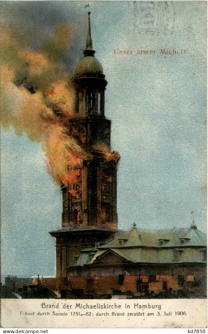 Hamburg - Brand Der Michaeliskirche - Sonstige & Ohne Zuordnung