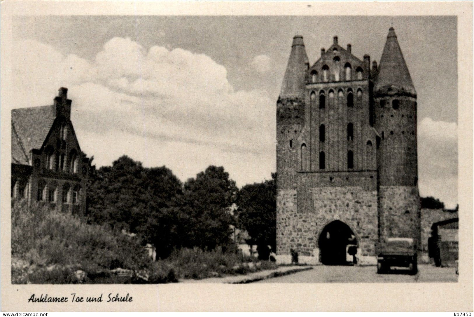 Friedberg - Anklamer Tor Und Schule - Andere & Zonder Classificatie