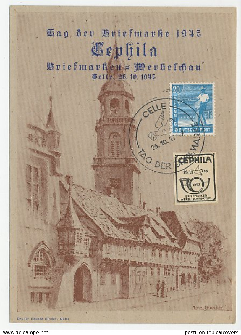 Card / Postmark Deutsche Post / Germany 1947 Stamp Exhibition - Autres & Non Classés