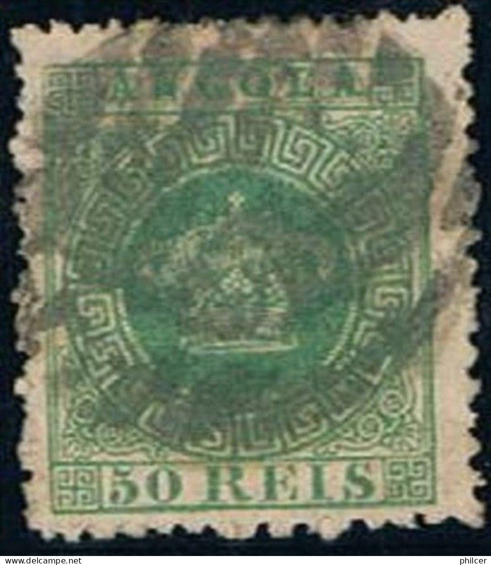 Angola, 1870/7, # 6 Dent. 12 1/2, Used - Angola