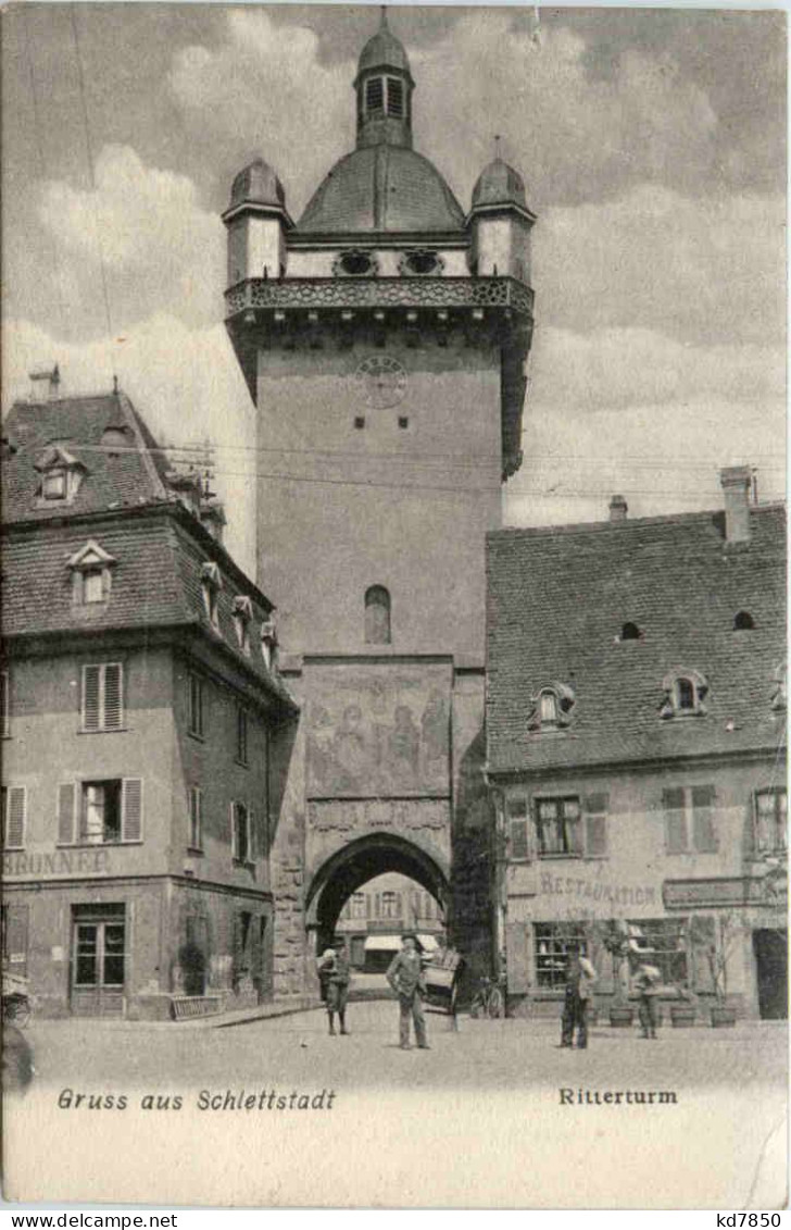 Gruss Aus Schlettstadt - Ritterturm - Selestat