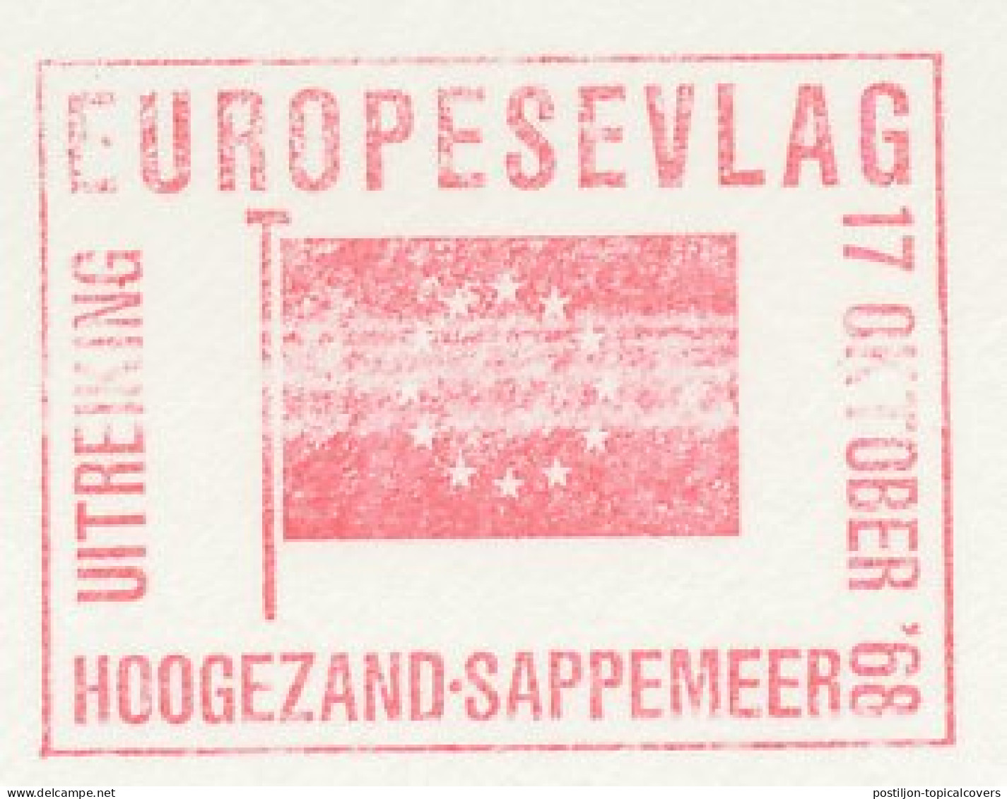 Meter Cover Netherlands 1968 Issue European Flag - EU-Organe