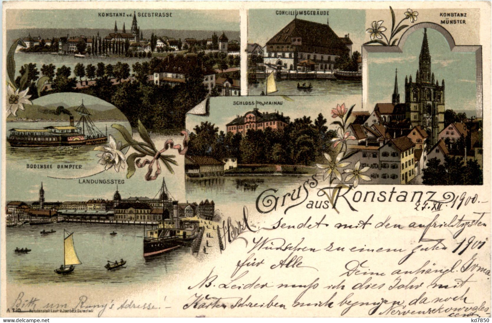 Gruss Aus Konstanz - Litho - Konstanz