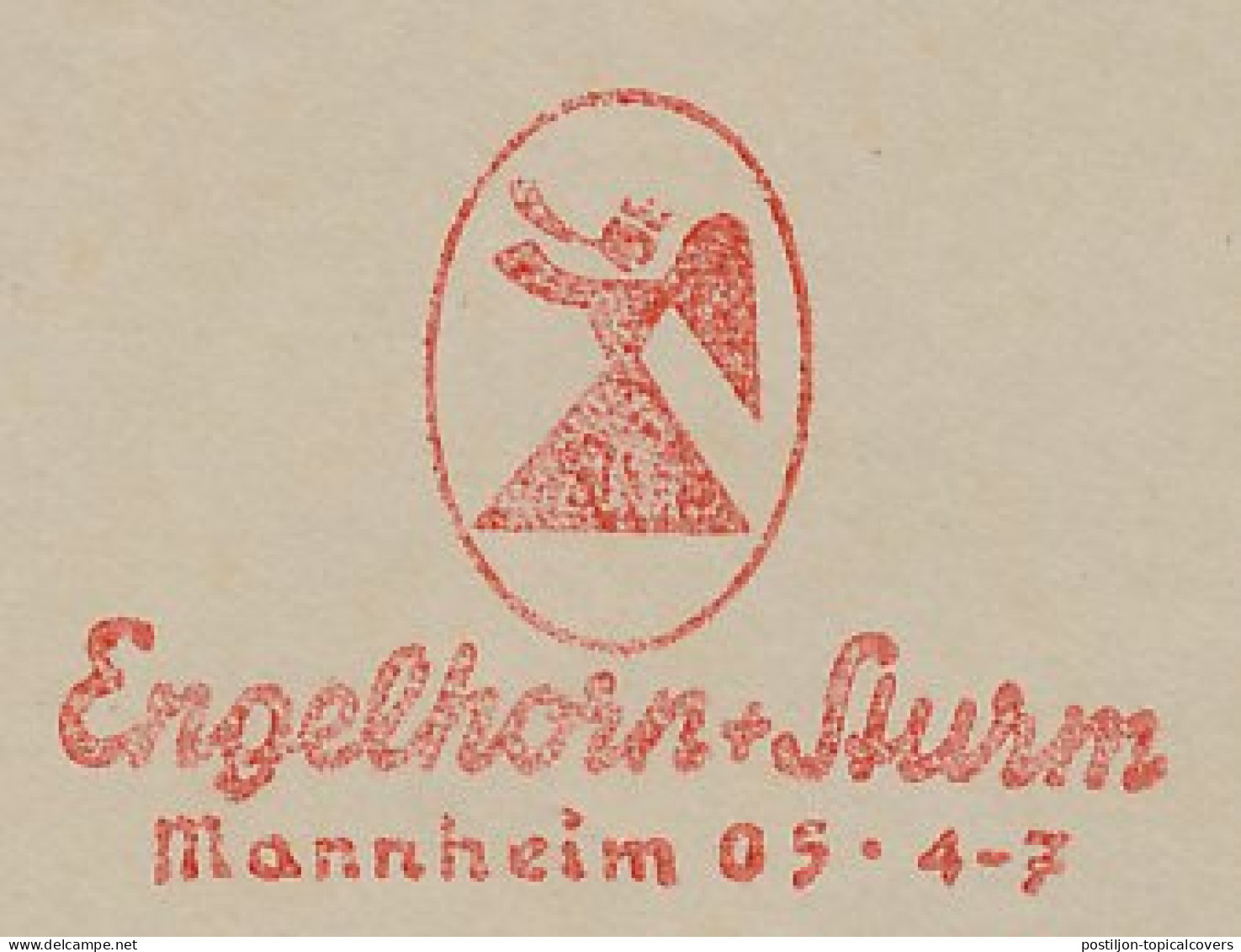 Meter Cover Deutsches Reich / Germany 1939 Angel - Autres & Non Classés