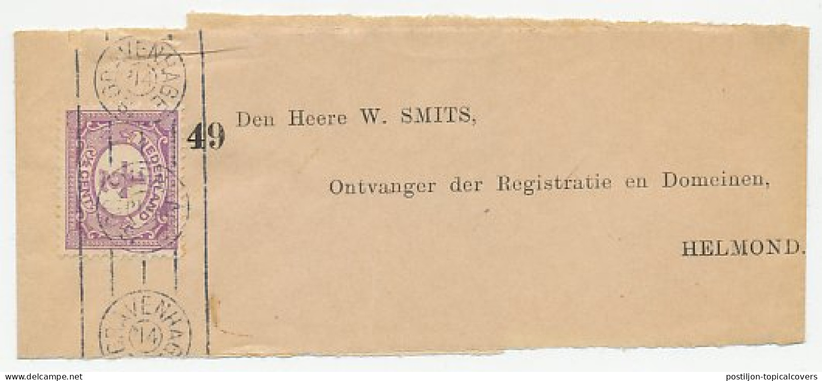 Drukwerkrolstempel / Wikkel - S Gravenhage 1914 - Sin Clasificación