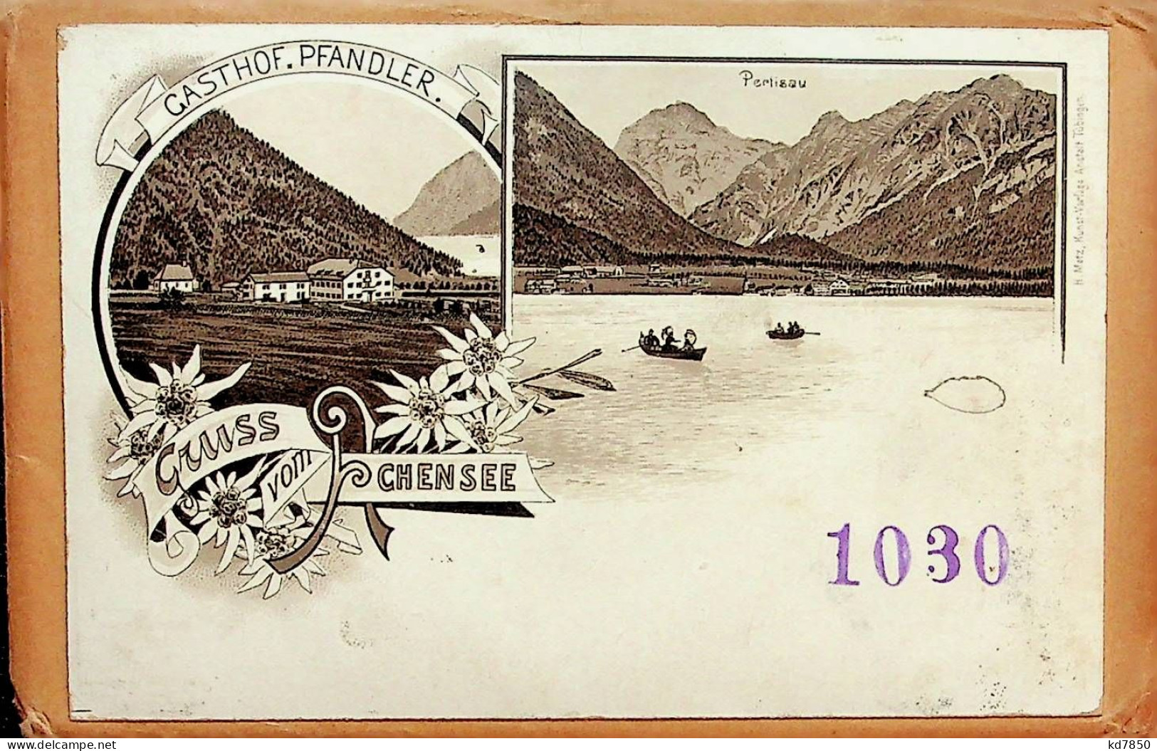 Gruss Vom Achensee - Original Auf Bestellnummerumschlag Der Grbr. Metz - Litho - Achenseeorte