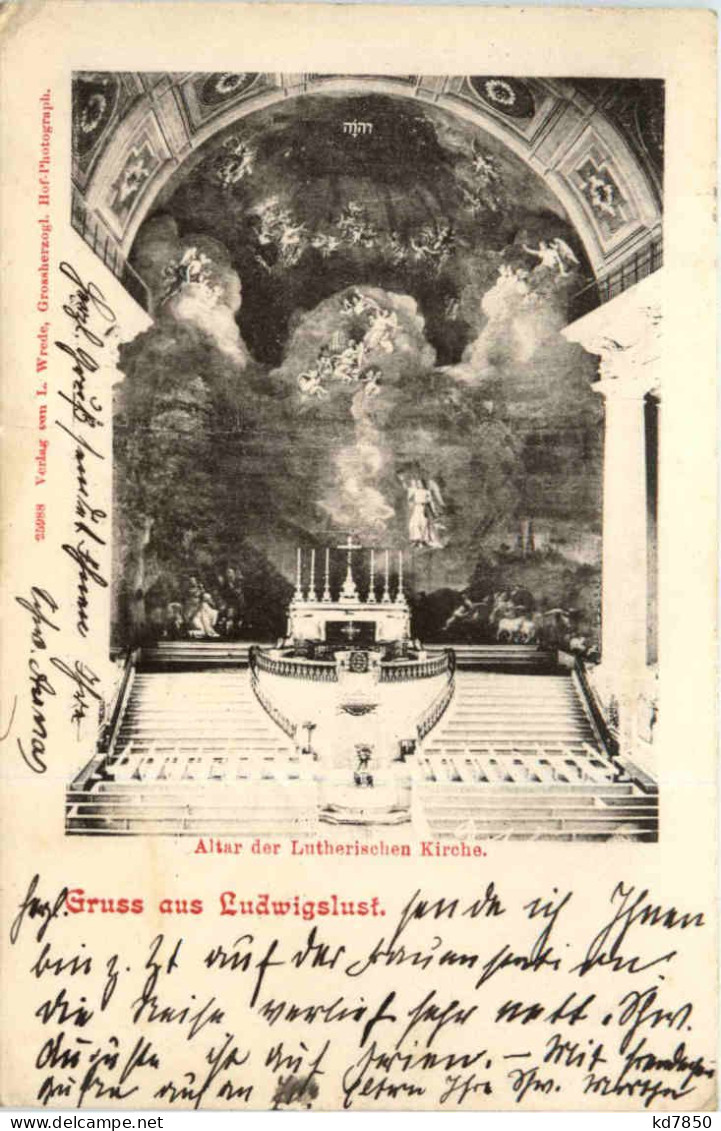 Gruss Aus Ludwigslust, Altar Der Lutherischen Kirche - Ludwigslust