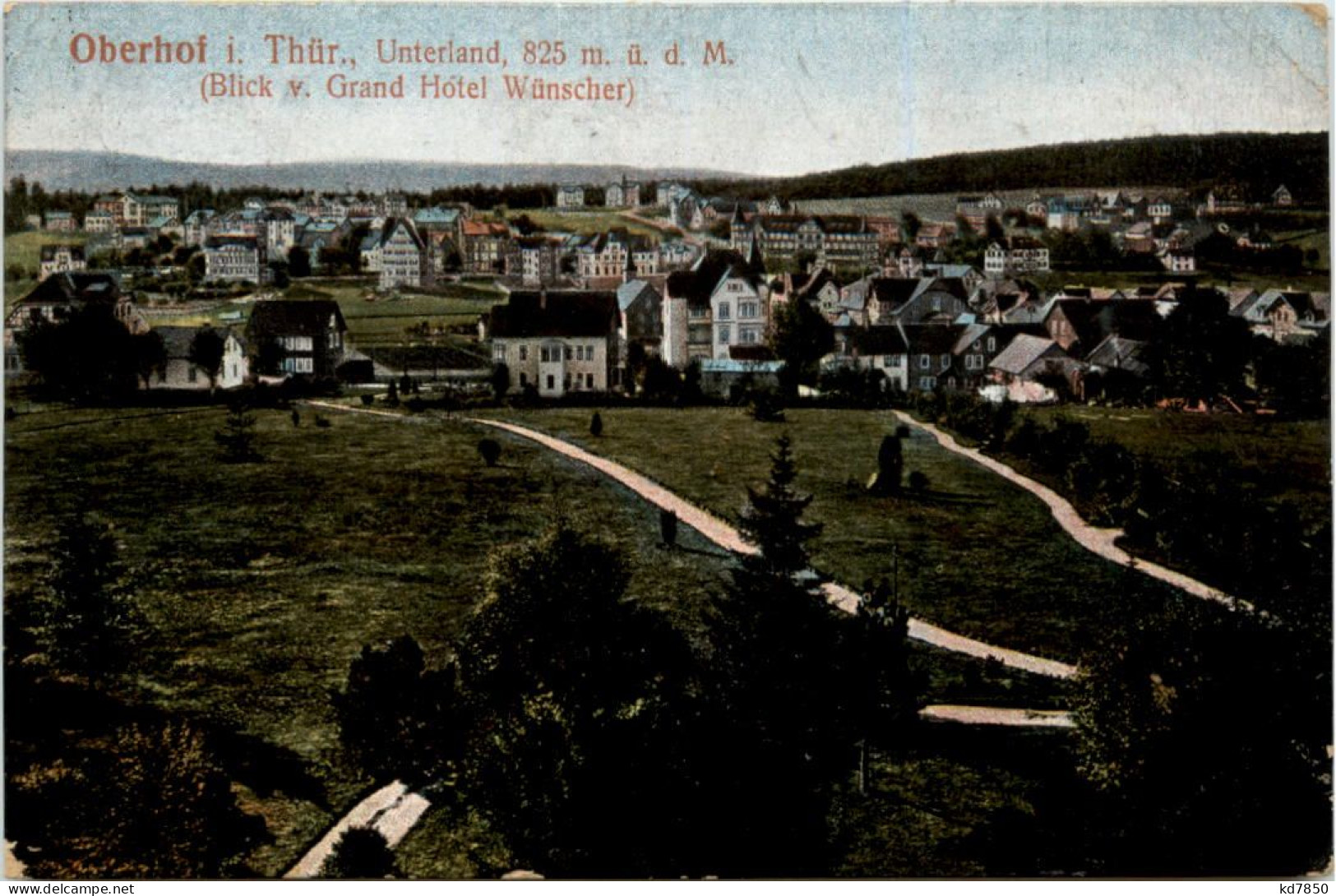 Oberhof, Blick V. Grand Hotel Wünscher - Oberhof