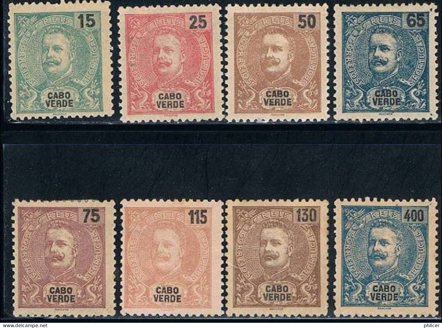 Cabo Verde, 1903, # 77/84, MH And MNG - Kaapverdische Eilanden