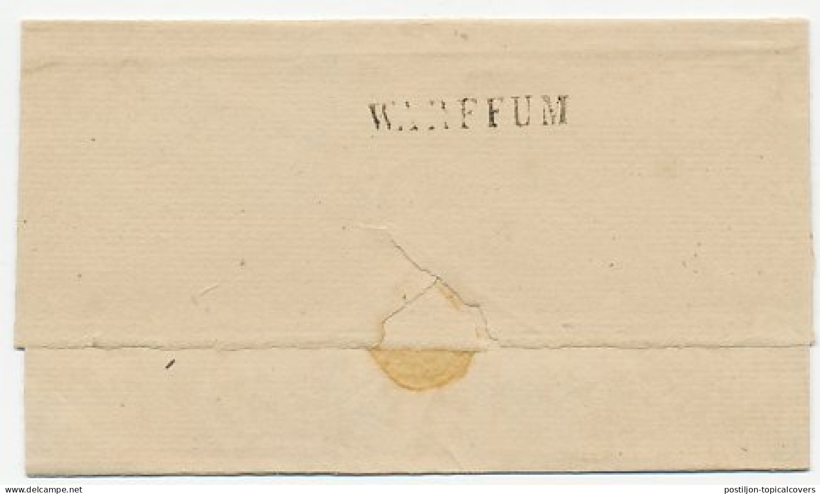 Naamstempel Warffum 1856 - Lettres & Documents
