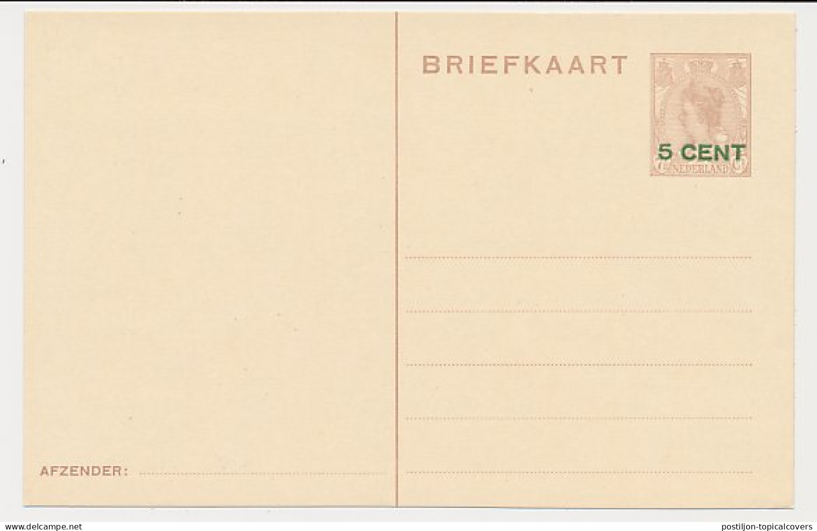 Briefkaart G. 218 - Postal Stationery