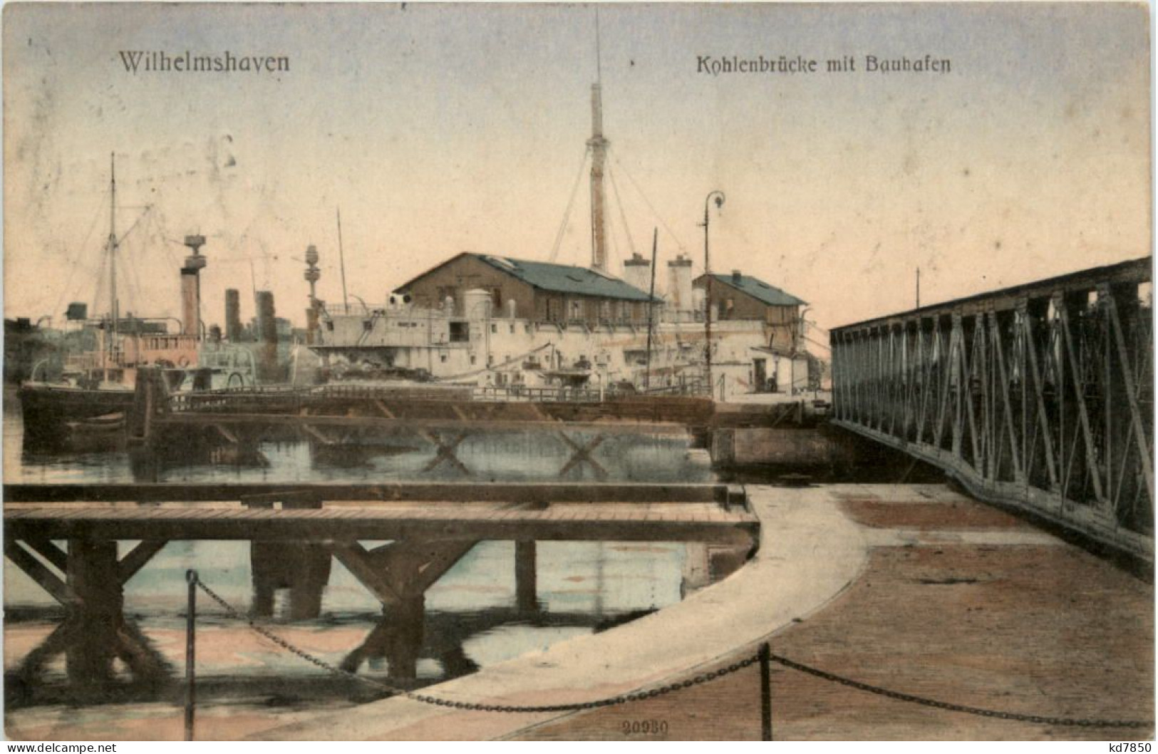 Wilhelmshaven - Kohlenbrücke Mit Bauhafen - Wilhelmshaven