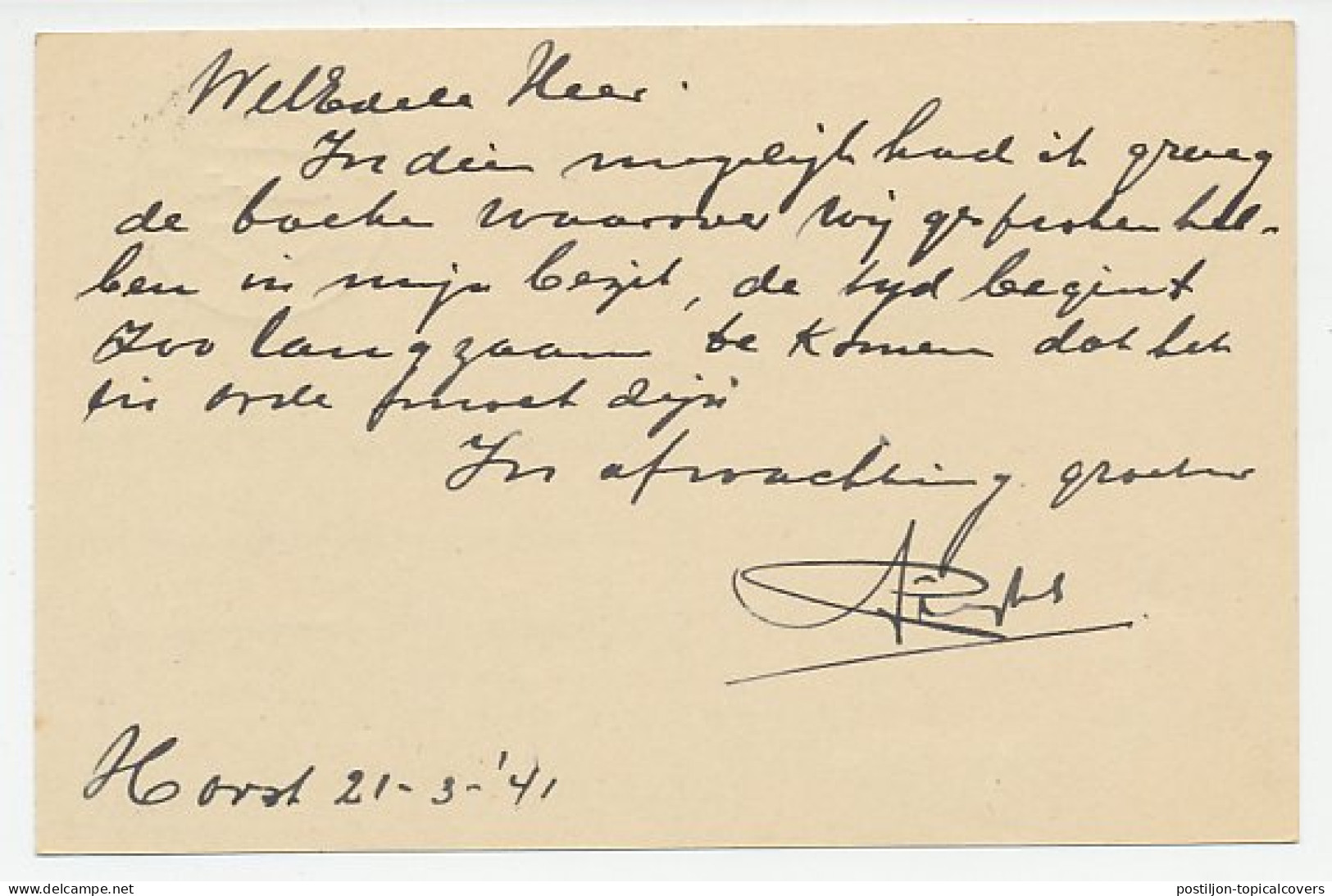Firma Briefkaart Horst 1941 - Bakkerij - Non Classificati