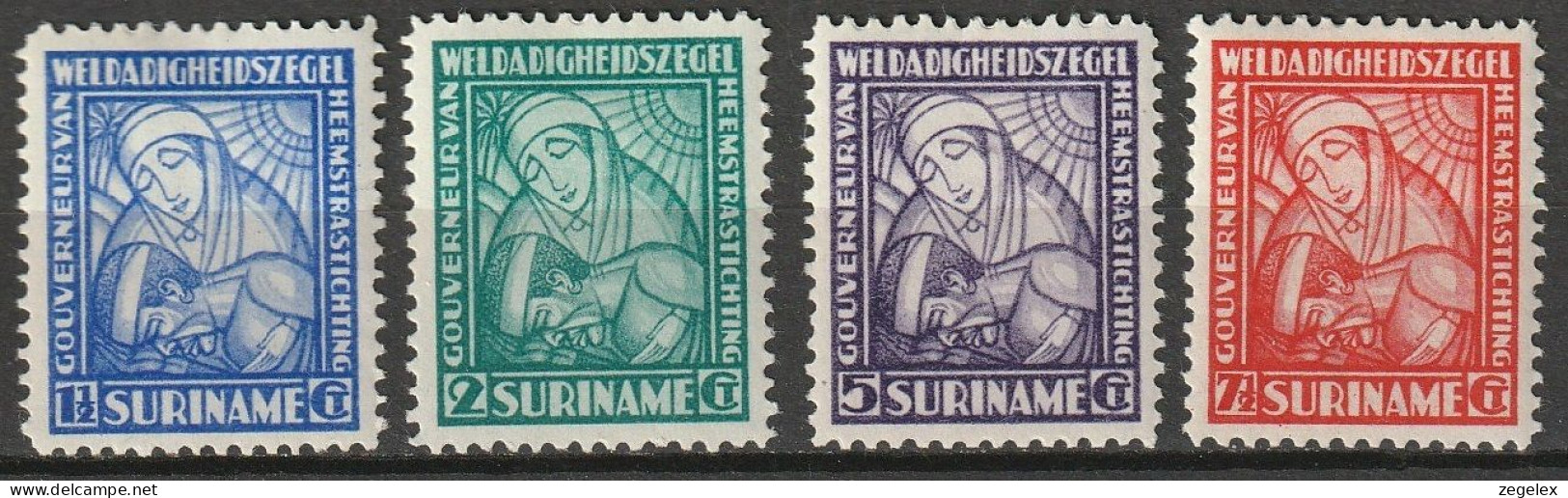 Suriname 1928 Van Heemstra Stichting NVPH 137-140 Ongestempeld/MH/* - Suriname ... - 1975
