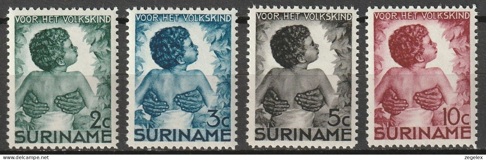 Suriname 1936 Kinderzegels NVPH 179-182 MNH** Postfris - Suriname ... - 1975