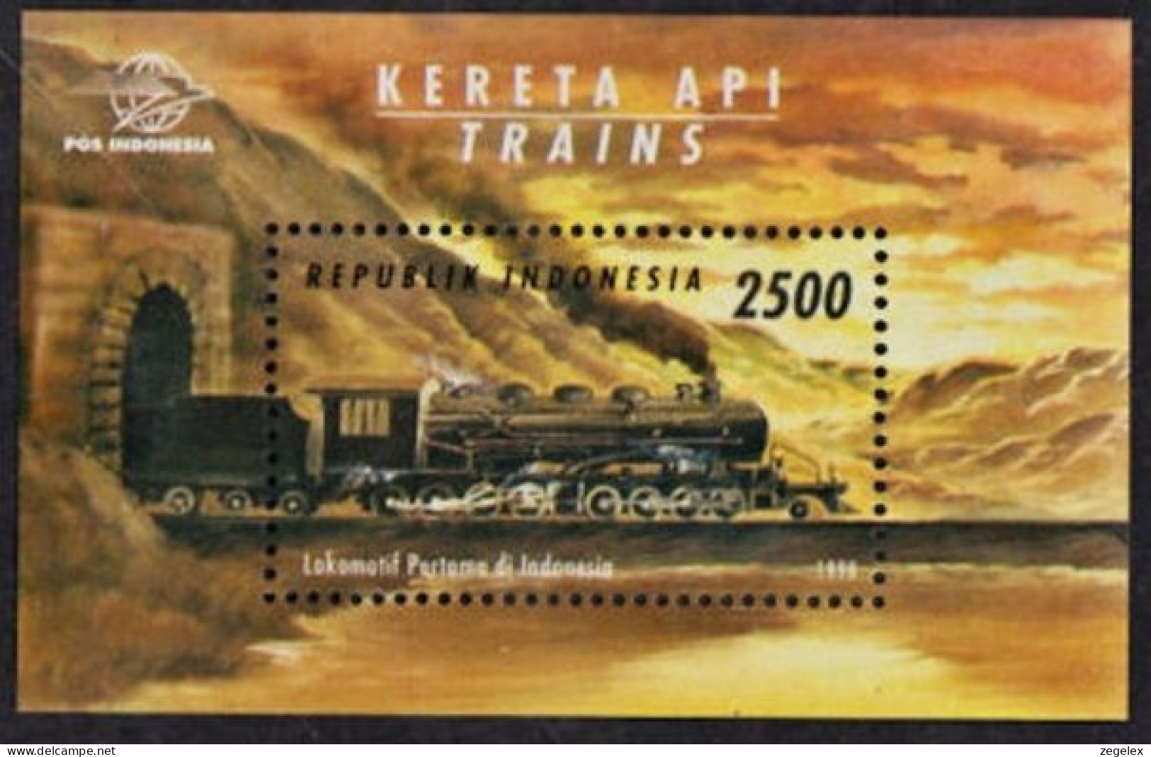 Indonesia 1998 Train MNH ** ZBL 1887 Block B150 - Indonesië