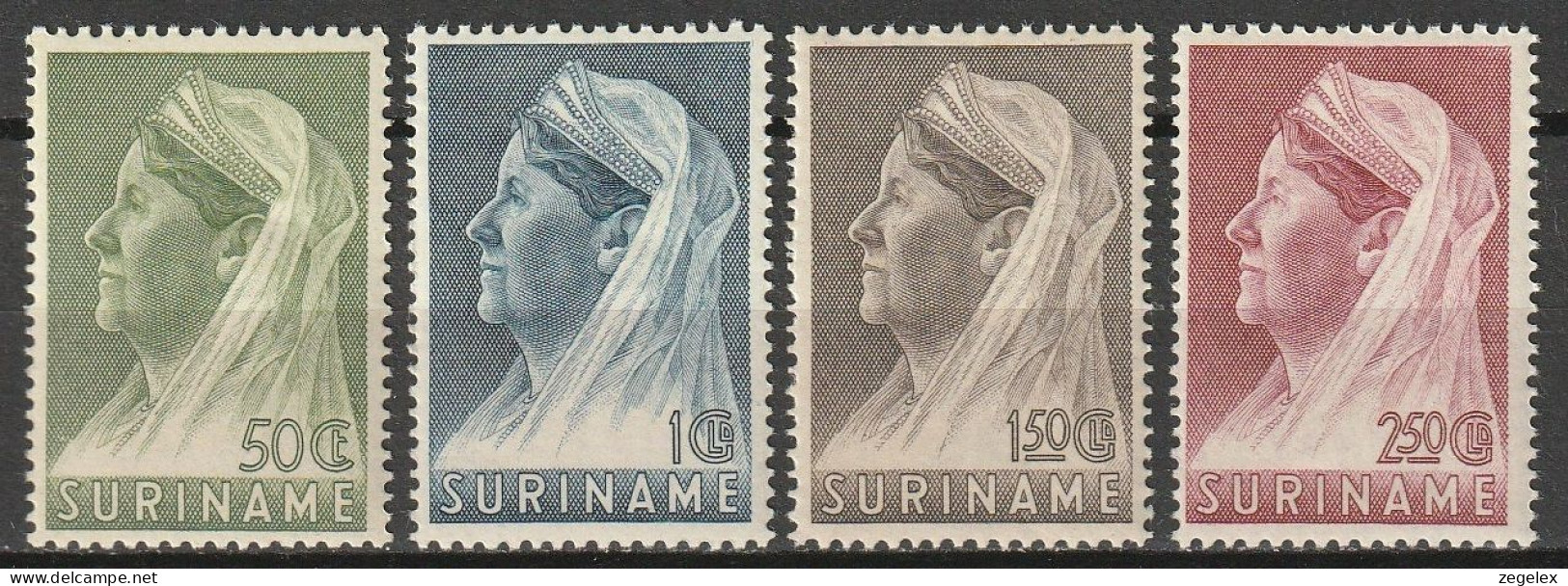 Suriname 1936 Wilhelmina 175/178 NVPH MNH ** Postfris - Suriname ... - 1975