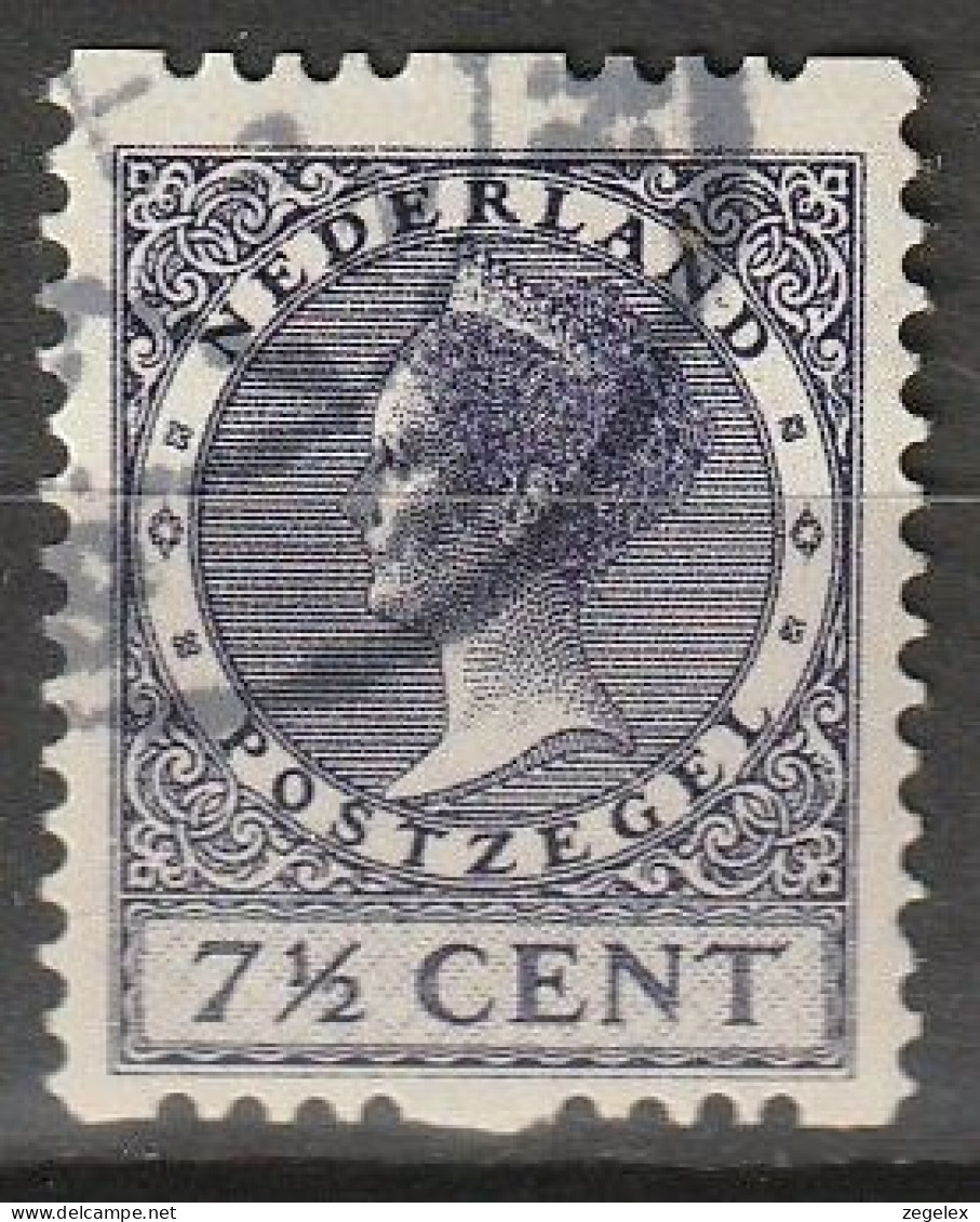 1926 Tweezijdige Roltanding 7.5ct Met Watermerk NVPH R24 Gestempeld - Postzegelboekjes En Roltandingzegels