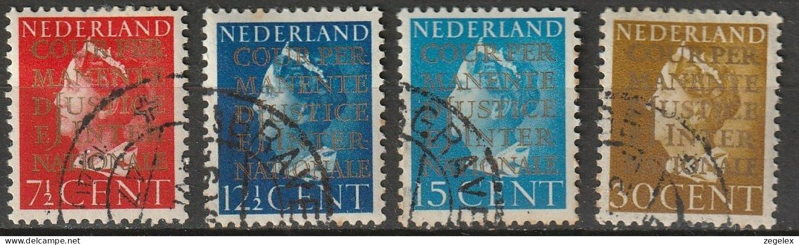 1940 Cour De Justice NVPH D16-D19 Complete. Gestempeld/cancelled.  - Servicios