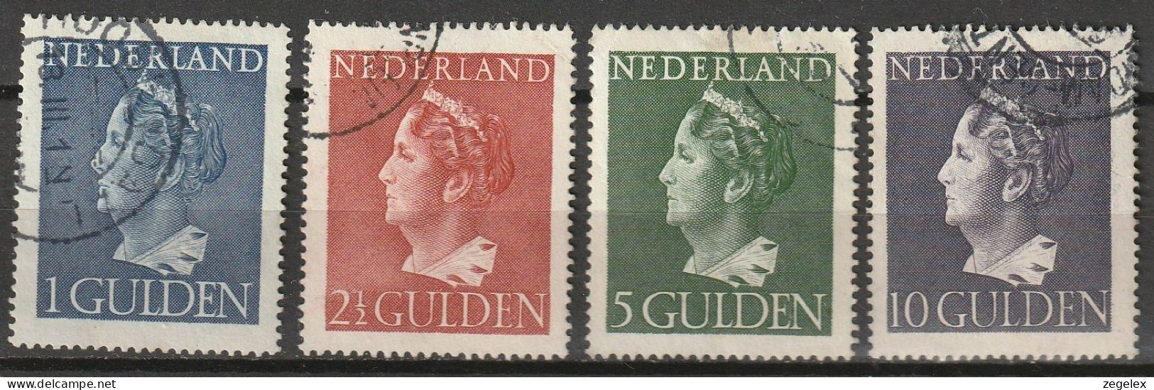 1946 Wilhelmina NVPH 346-349 Complete LUXE Gestempeld, Used - Used Stamps