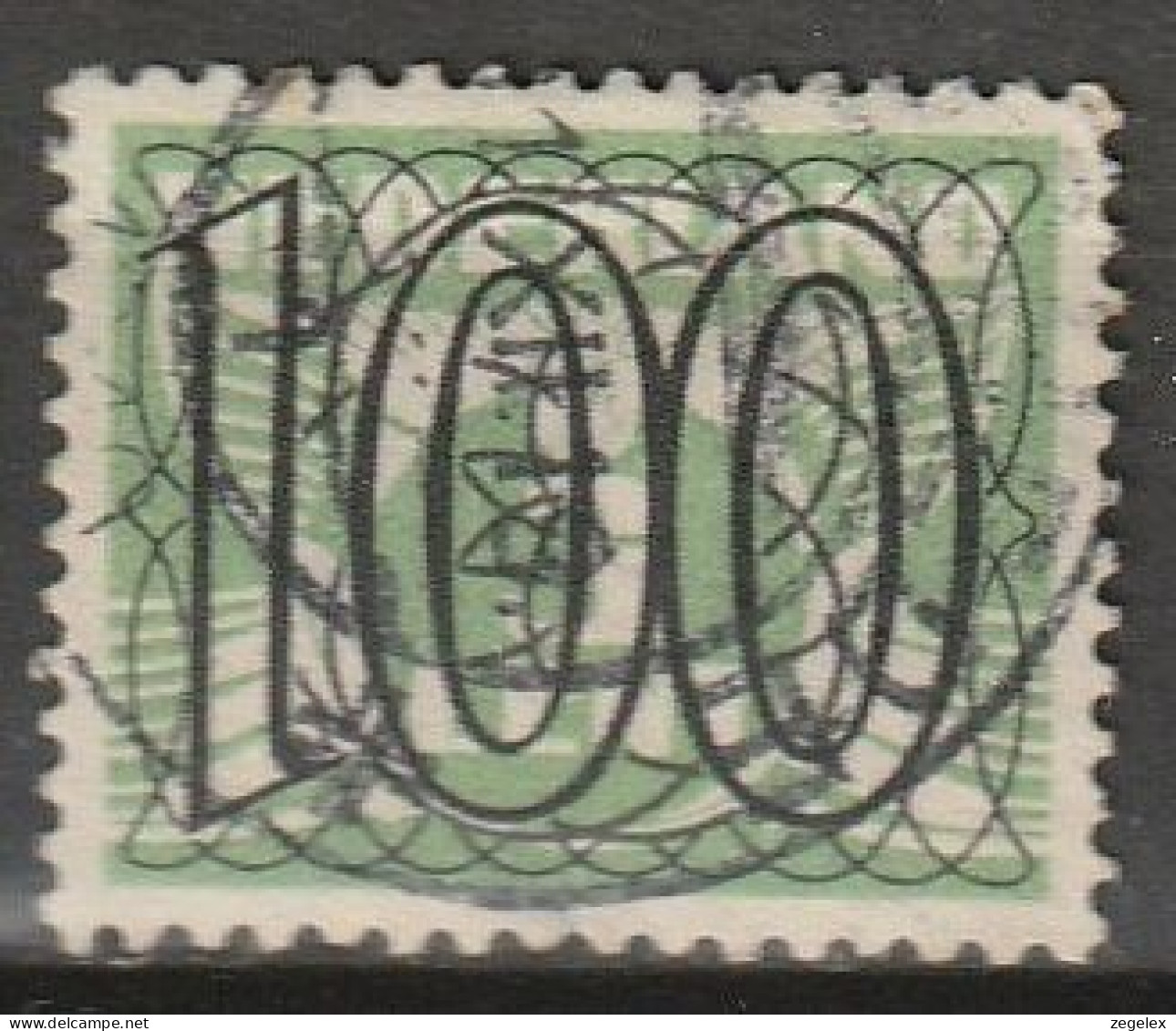 1940 Guilloche 100ct  NVPH  371 Gestempeld/ Cancelled  - Gebraucht