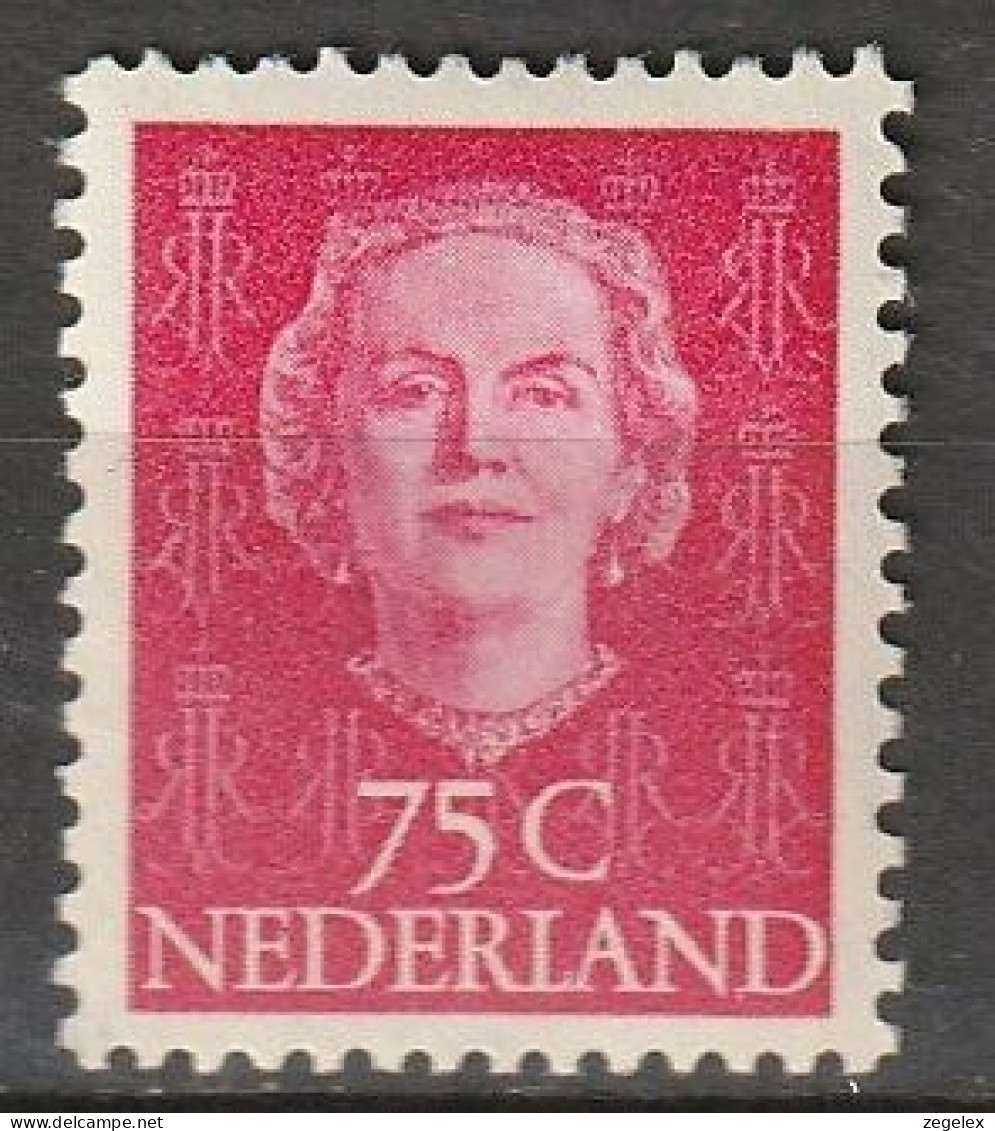 1949 Juliana 75ct NVPH 533 Ongestempeld/MH/* 2 Scans - Unused Stamps