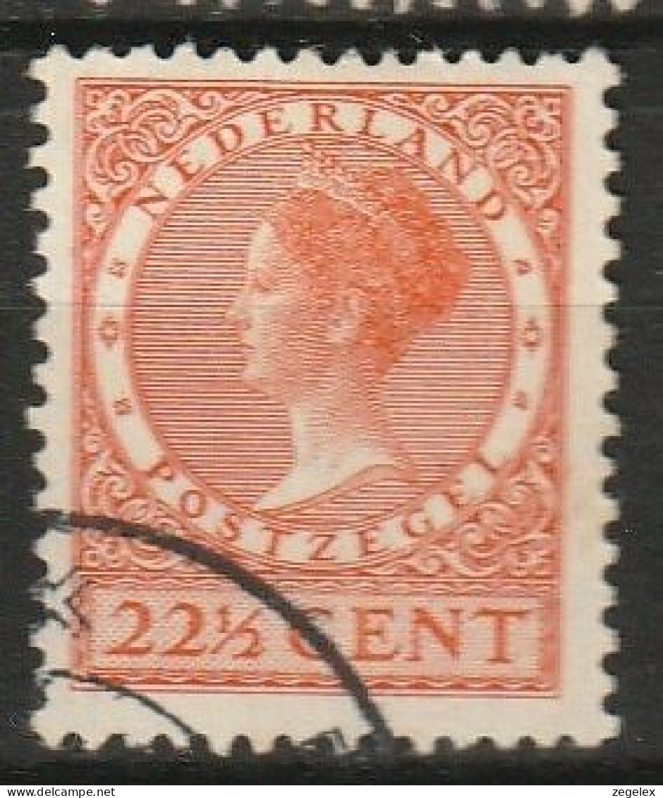 1927 Wilhelmina 22,5 Ct NVPH 191B Watermerk -  Cancelled/gestempeld - Used Stamps