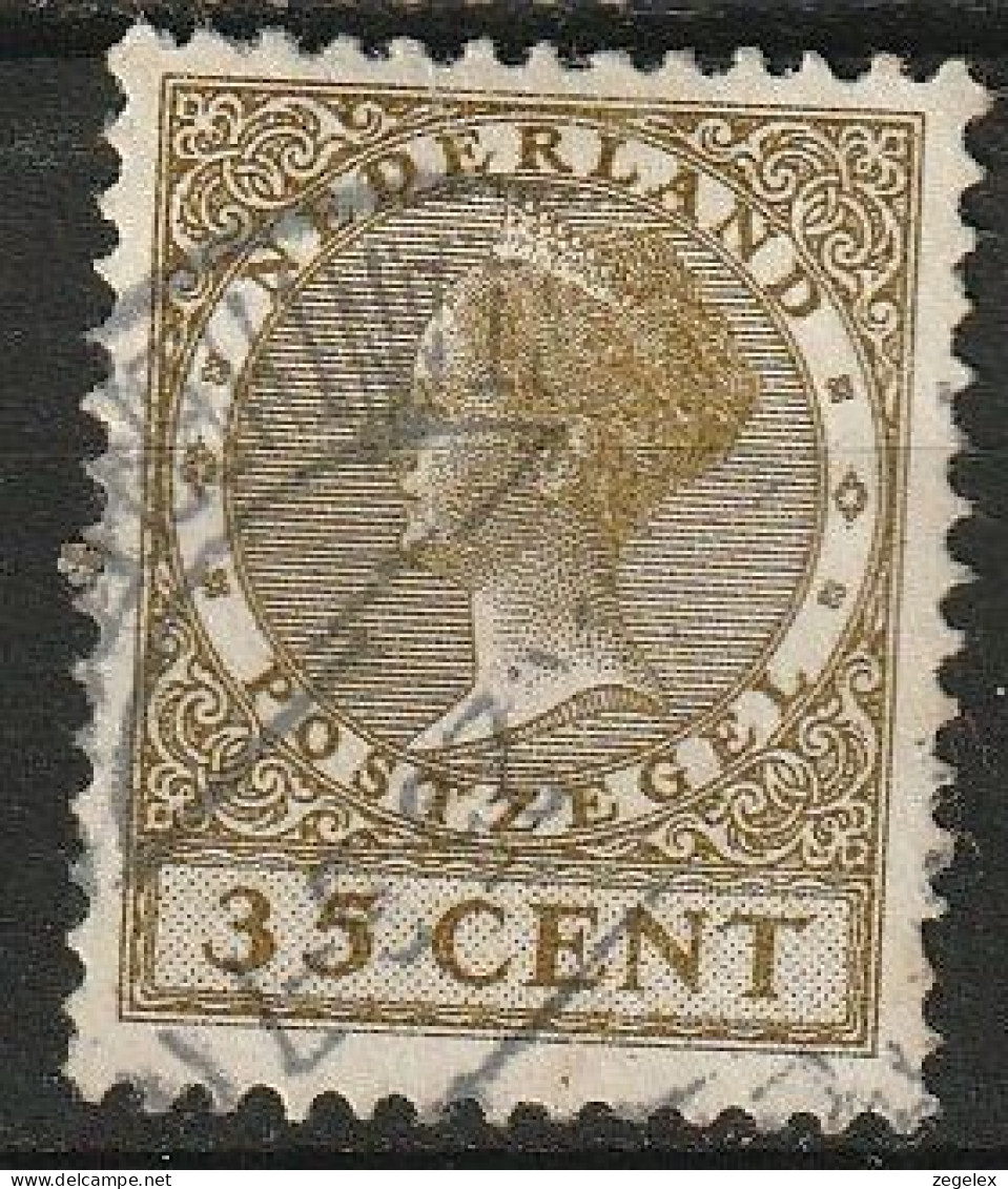 1924 Wilhelmina 35 Ct NVPH 159 - No Watermark -  Cancelled/gestempeld - Gebruikt