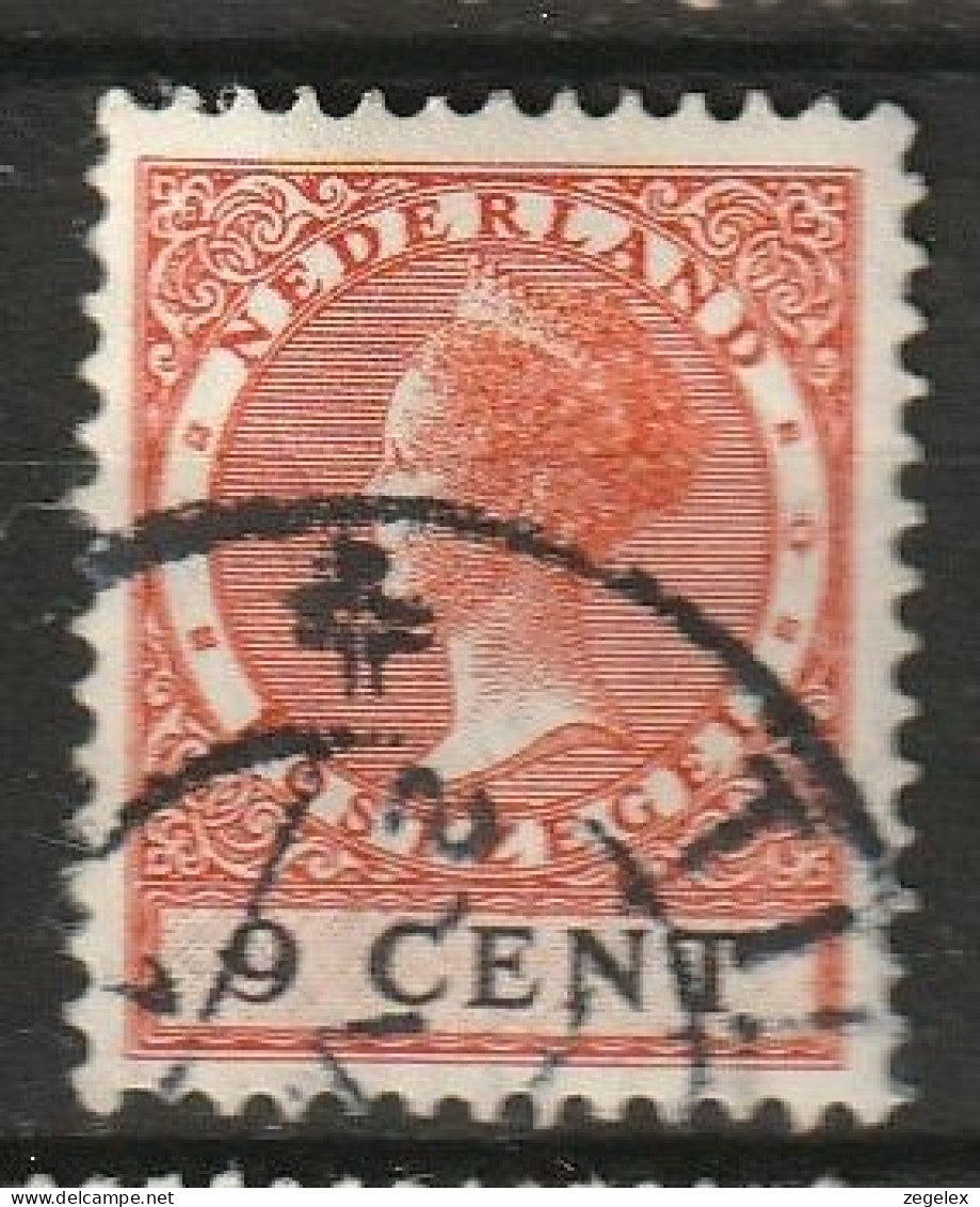 1926 Wilhelmina 9 Ct NVPH 181A Watermerk -  Cancelled/gestempeld - Usati