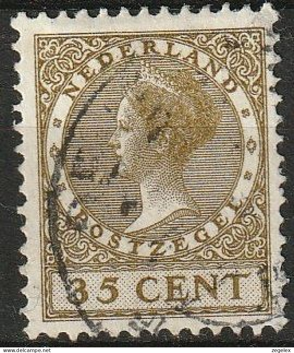 1924 Wilhelmina 35 Ct NVPH 159 - No Watermark -  Cancelled/gestempeld - Used Stamps