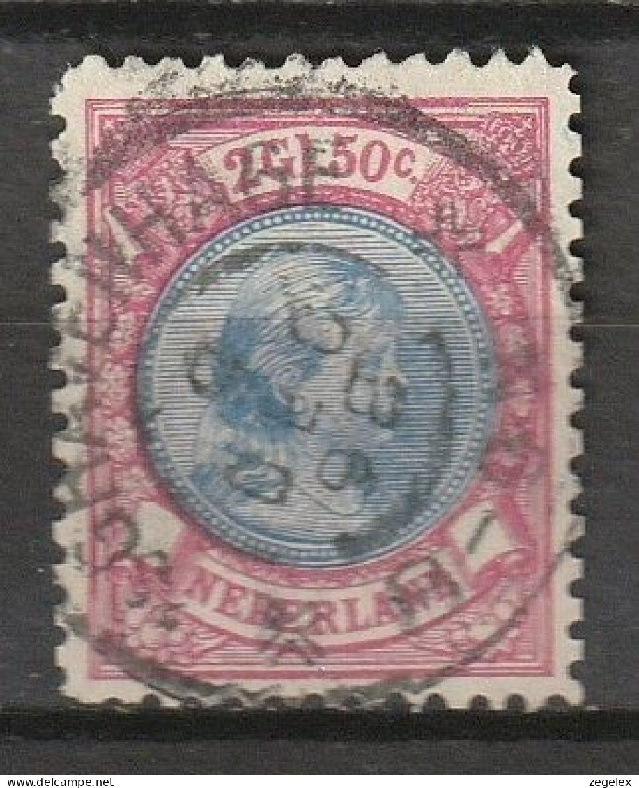 1893-1896 Wilhelmina Hangend Haar 2,50 Gld.  NVPH 47 (cat € 175,-) - Used Stamps