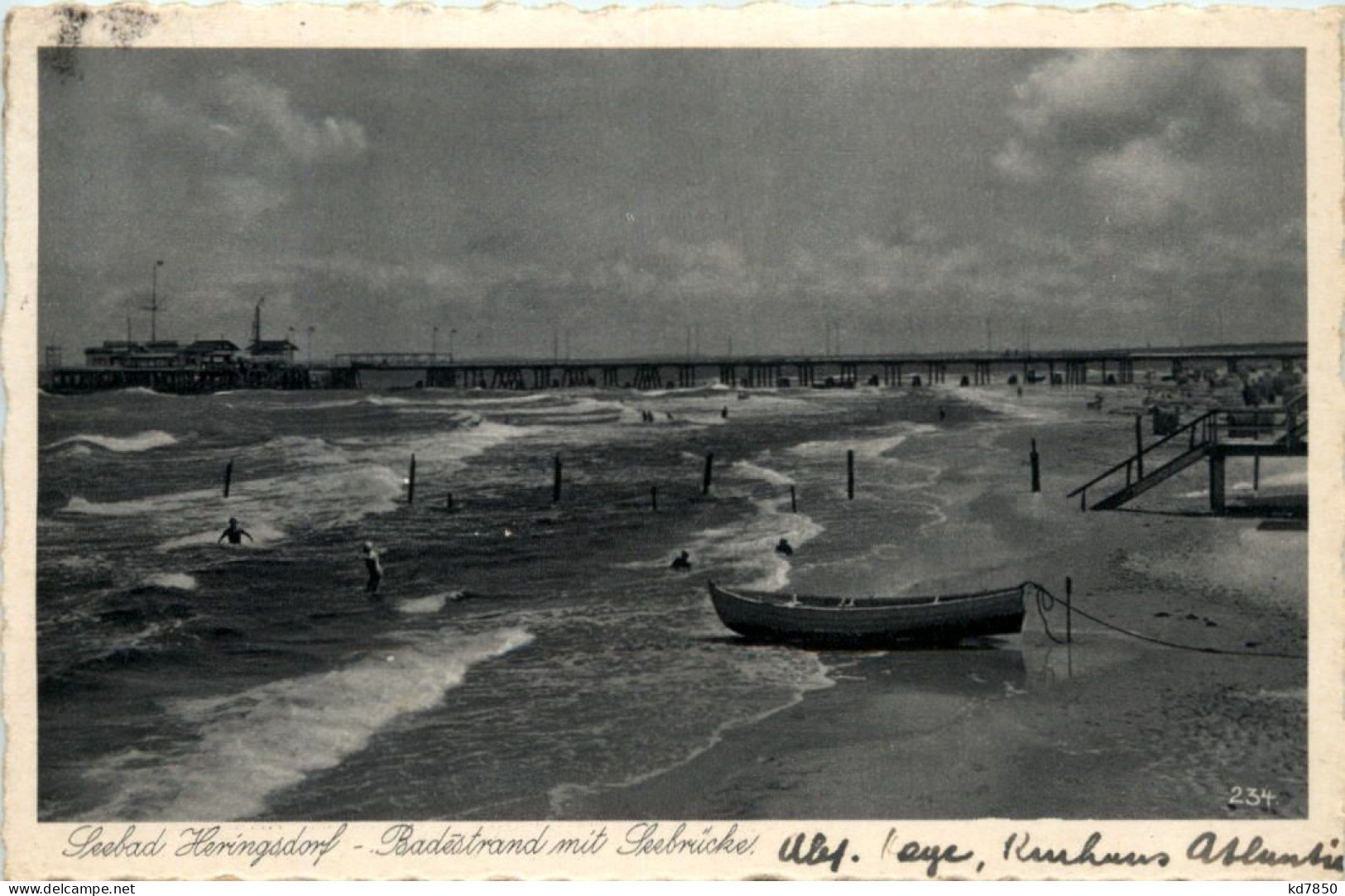 Seebad Heringsdorf, Badestrand Mit Seebrücke - Other & Unclassified