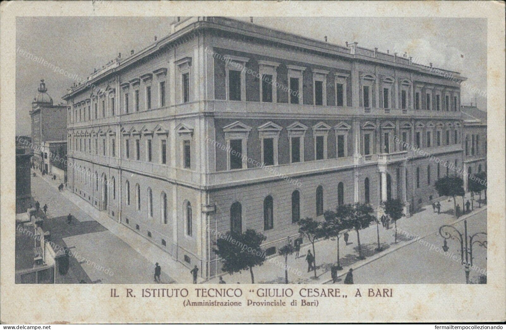 Cs432 Cartolina Bari Citta' Istituto Tecnico Giulio Cesare - Bari