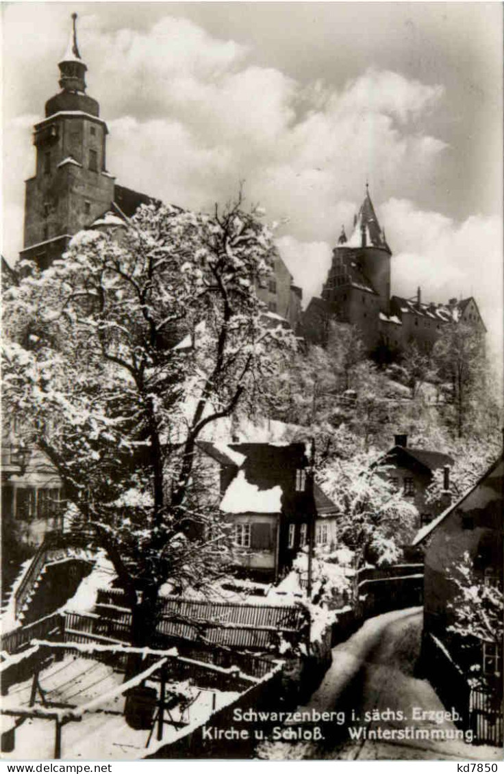 Schwarzenberg I. Erzgeb., Kirche U. Schloss - Otros & Sin Clasificación
