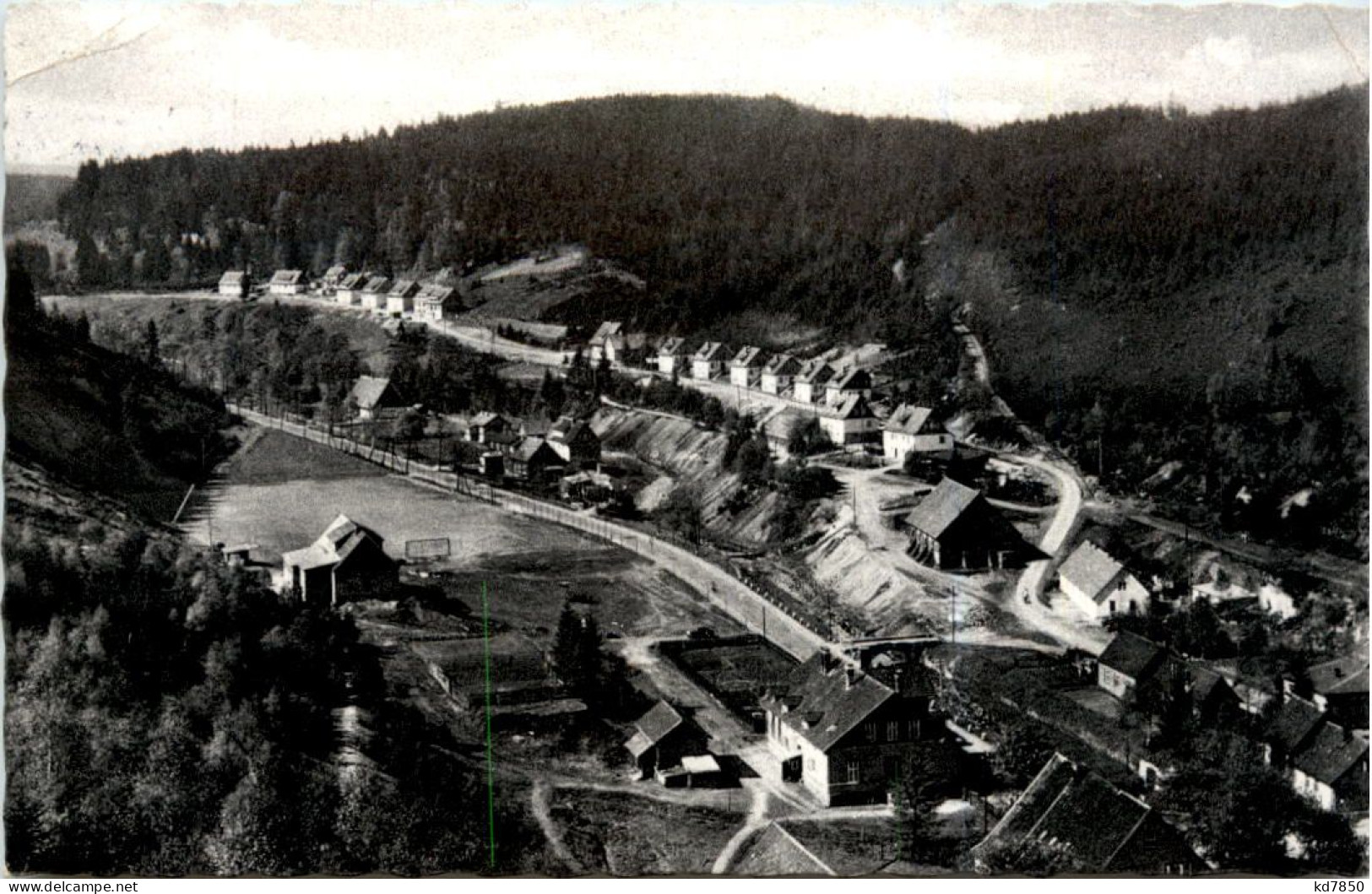 Altenau Oberharz, Hüttenstrasse Mit Siedlung - Altenau