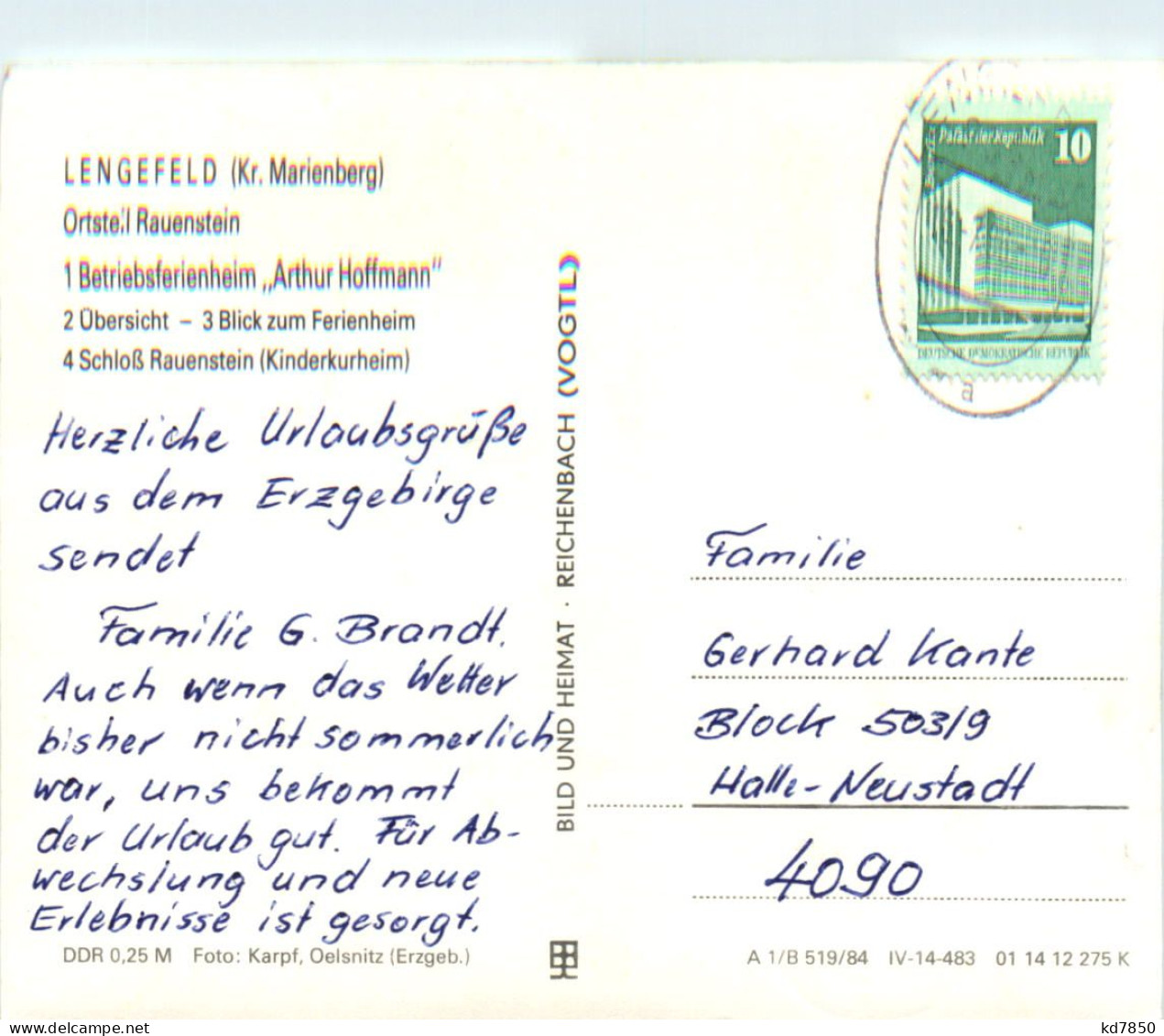 Lengefeld Kr. Marienberg, Ferienheim Arthur Hoffmann - Other & Unclassified