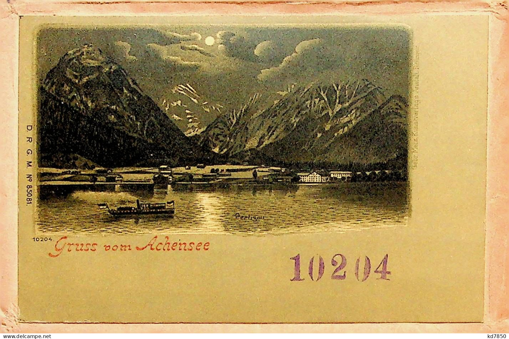 Gruss Vom Achensee - Original Auf Bestellnummerumschlag Der Grbr. Metz - Litho - Achenseeorte