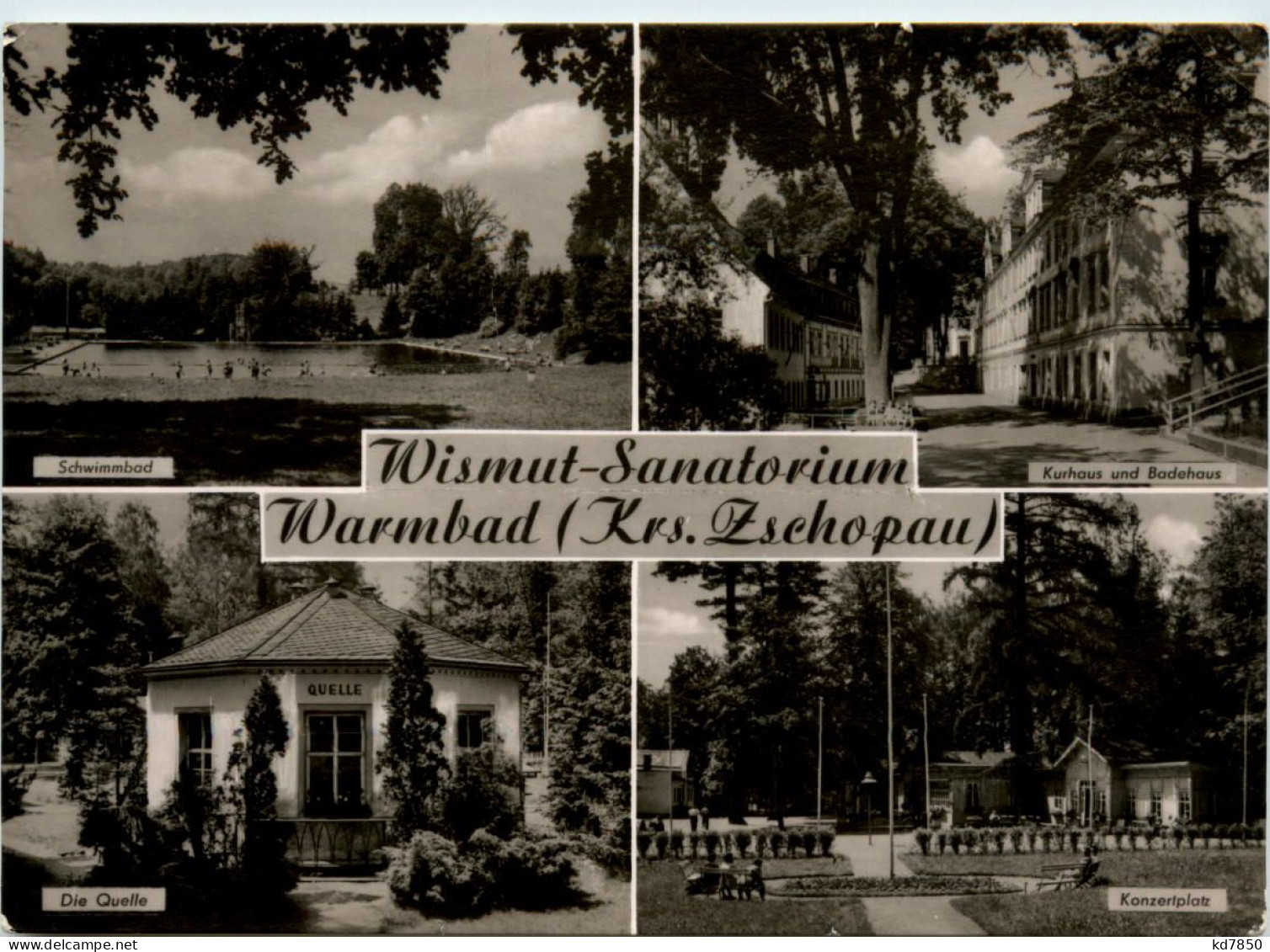 Wismut-Sanatorium Warmbad Kr. Zschopau - Weimar