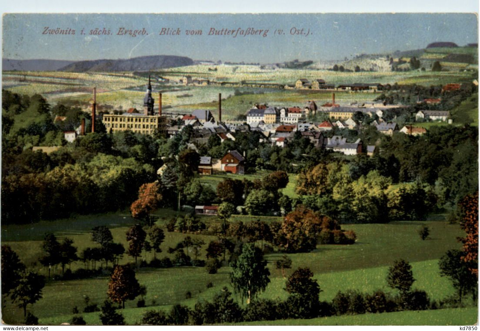 Zwönitz, Blick Vom Butterfassberg - Otros & Sin Clasificación