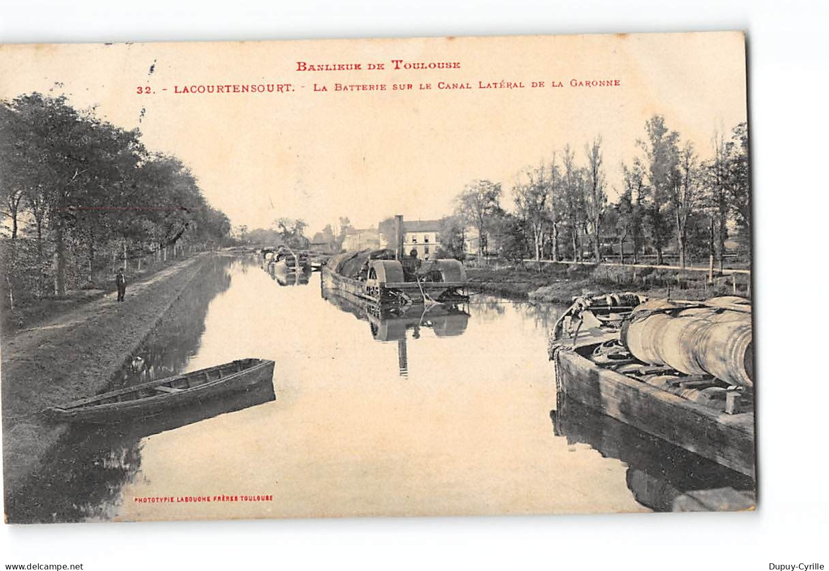 LACOURTENSOURT - La Batterie Sur Le Canal Latéral De La Garonne - Très Bon état - Other & Unclassified