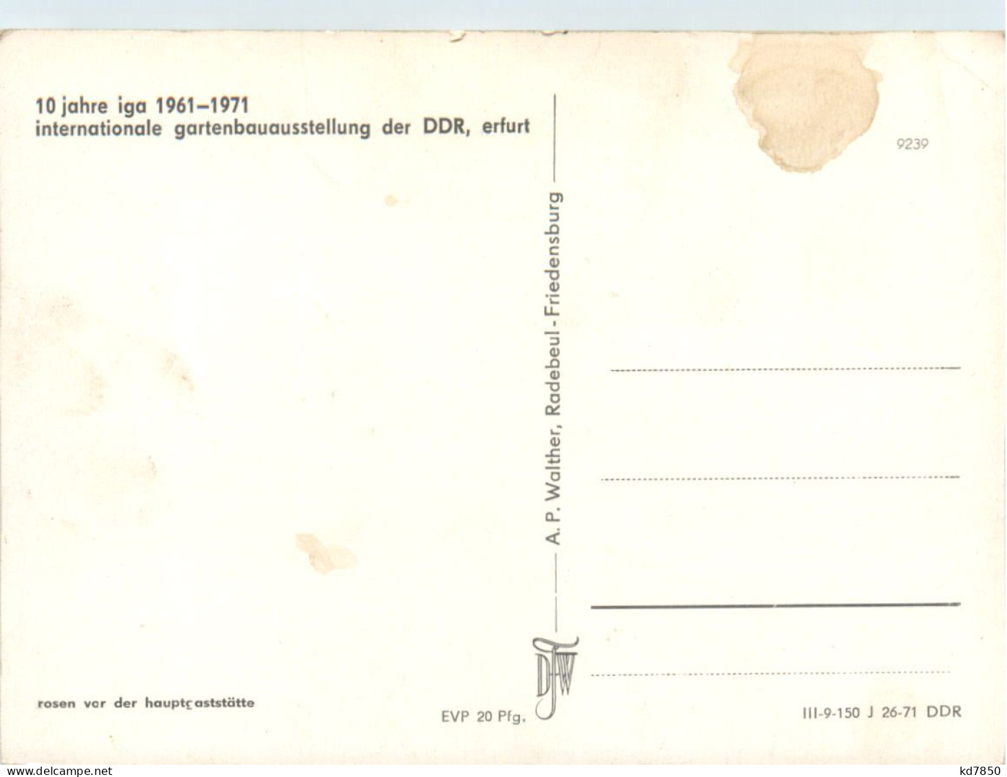 Erfurt, Intern. Gartenbauausstellung - Erfurt